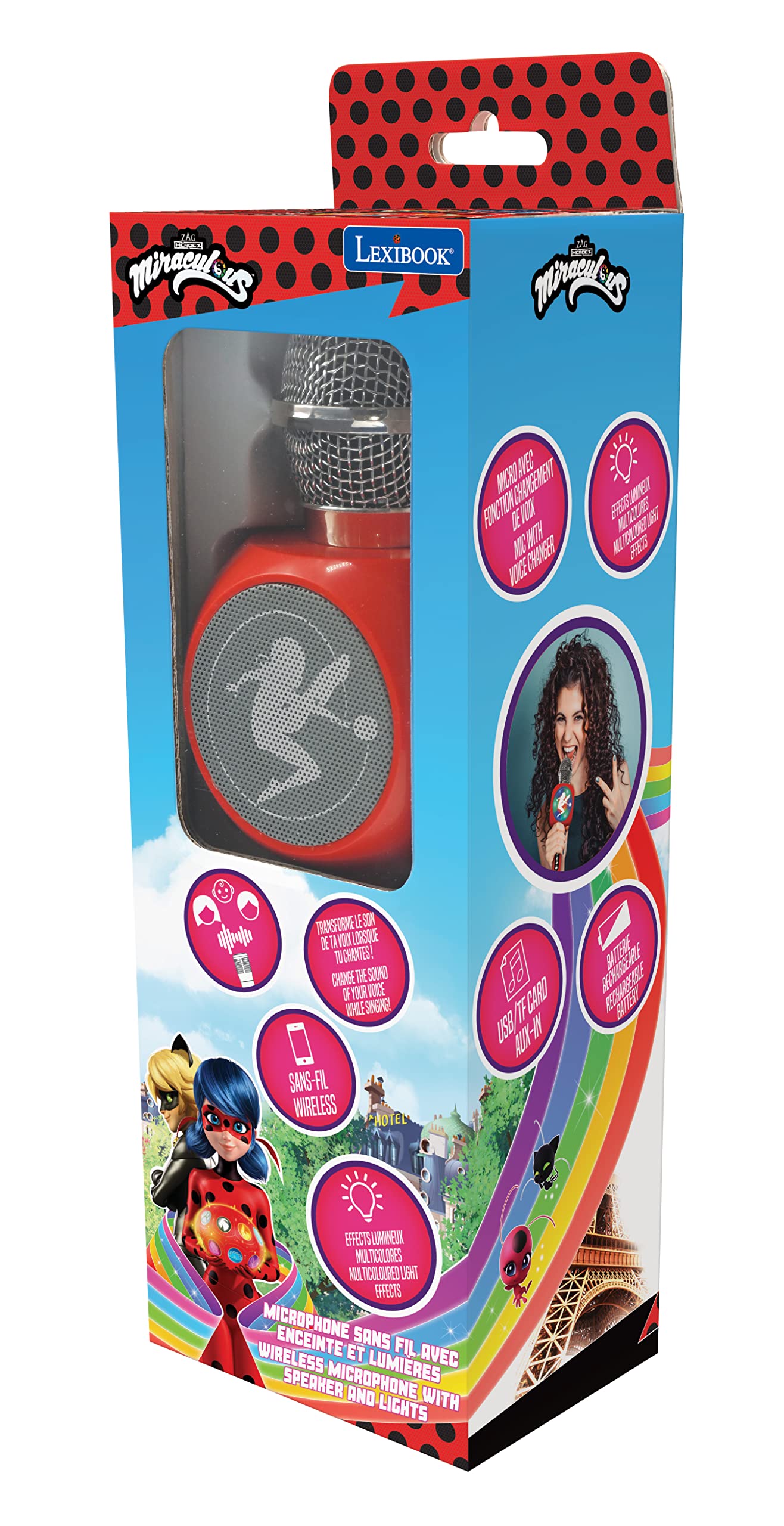 Lexibook Miraculous MIC260MI microfono wireless bluetooth
