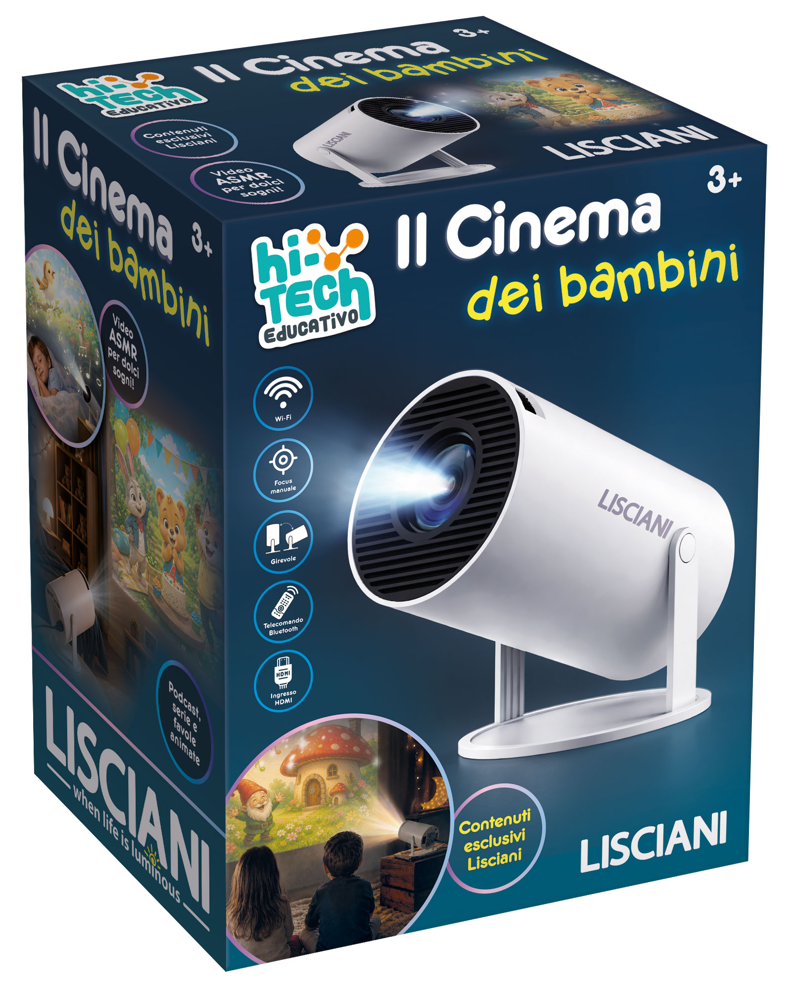 Lisciani Hi-Tech Cinema dei Bambini proiettore per cameretta