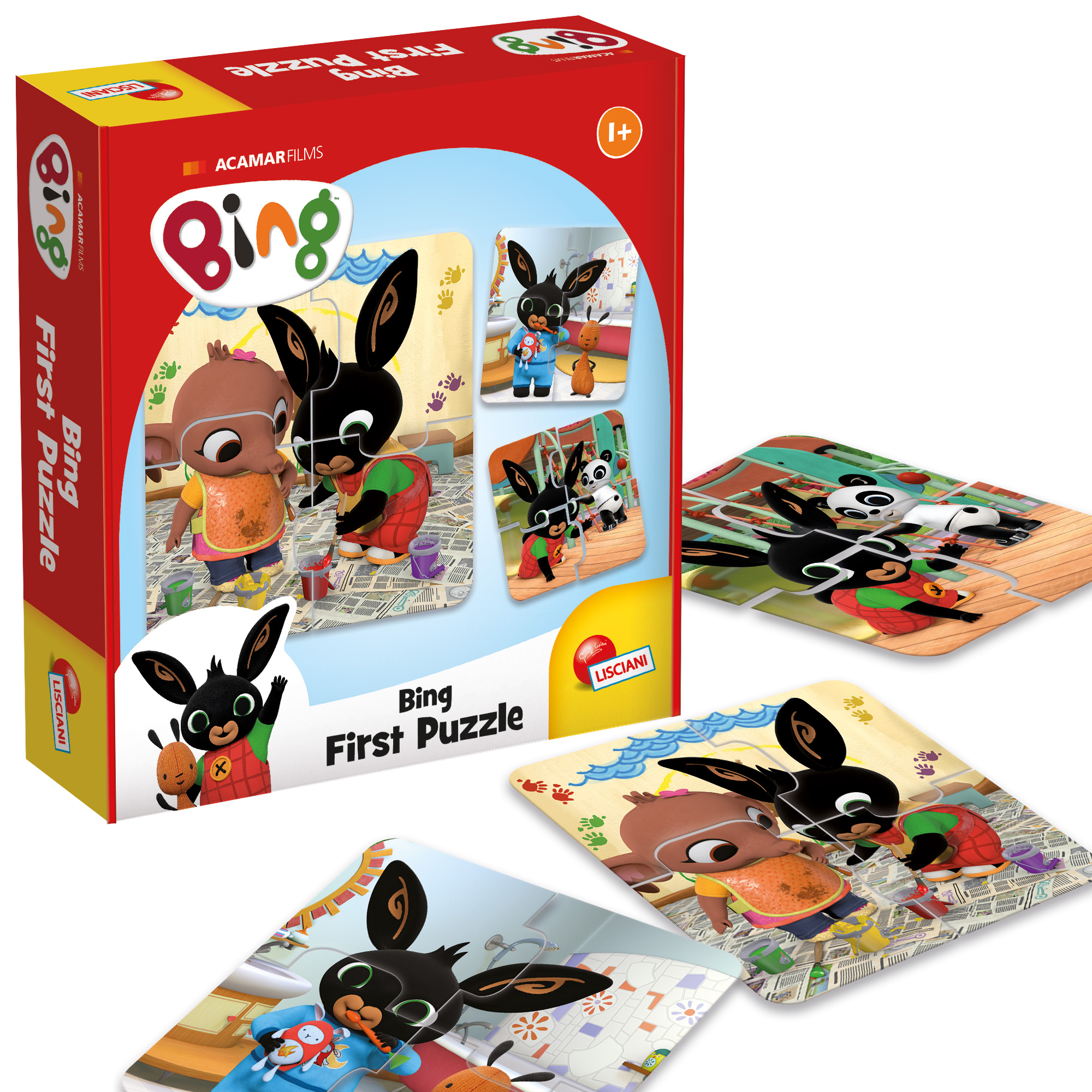 Lisciani Bing First Puzzle puzzle primi incastri autocorrettivi