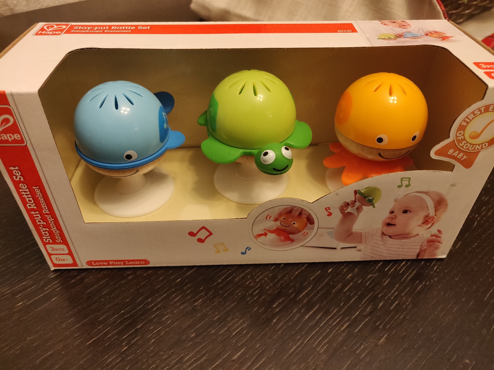 Hape Sempre in Piedi sonagli animali marini 3 pz con ventosa