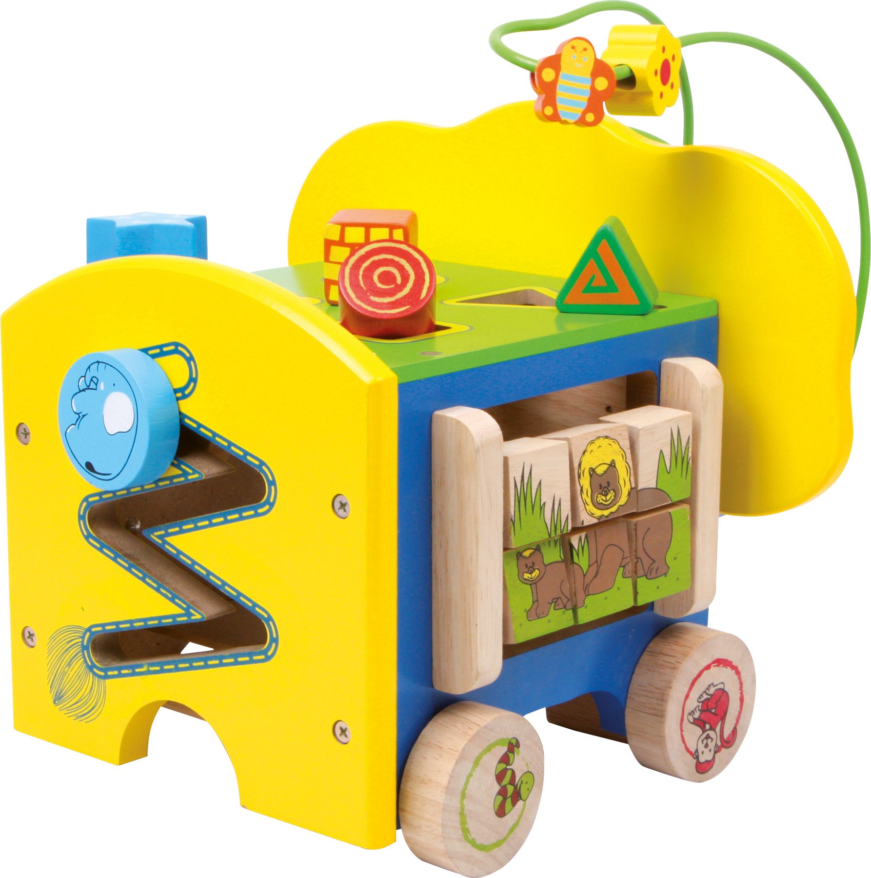 smallfoot Elefante Activity 1567 cubo motricità legno 1 anno