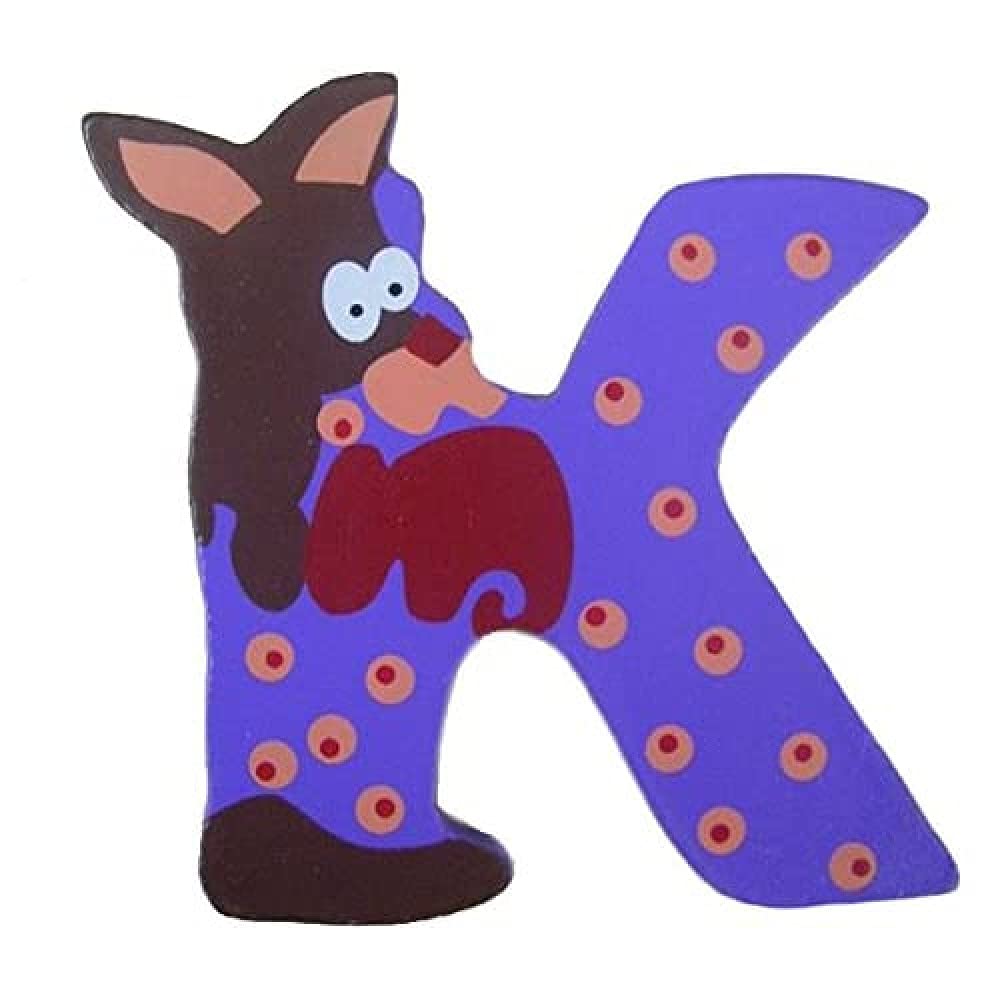 Smallfoot Animali A-Z lettera decorativa K legno 7x8 cm