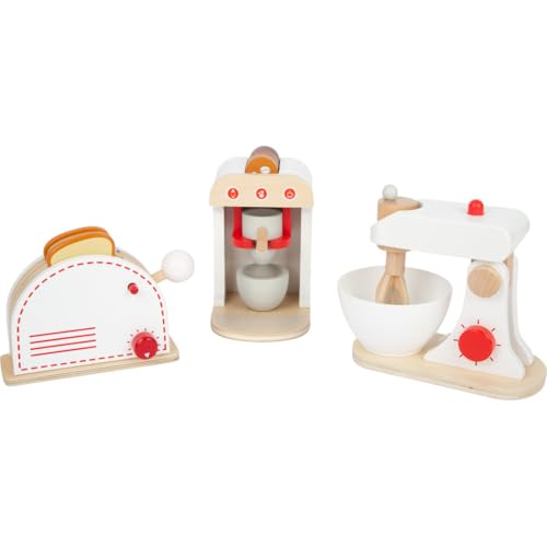 smallfoot set utensili cucina legno tostapane mixer 3 pezzi