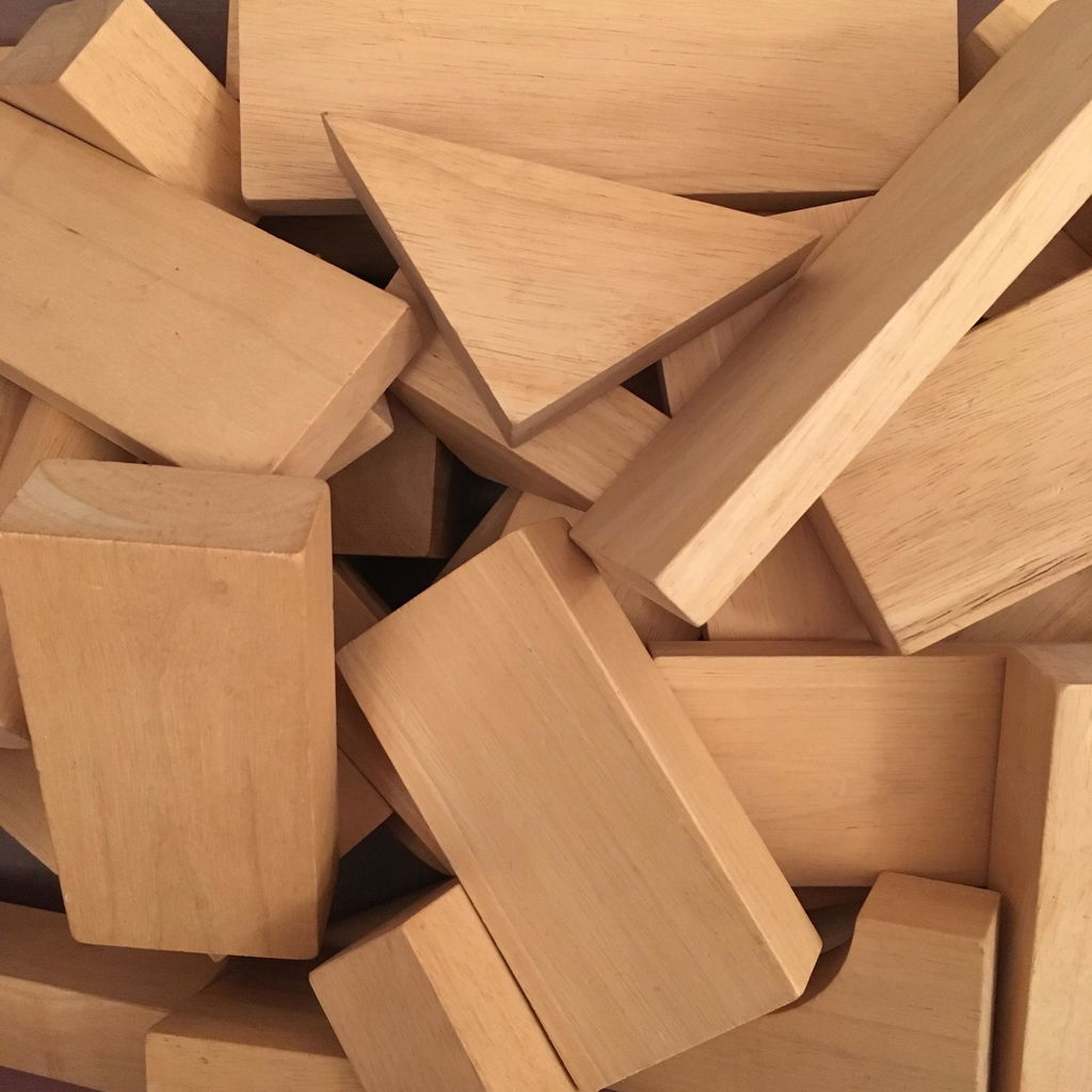 Tickit Wooden Jumbo Block Set costruzioni 54 pezzi da 12 mesi