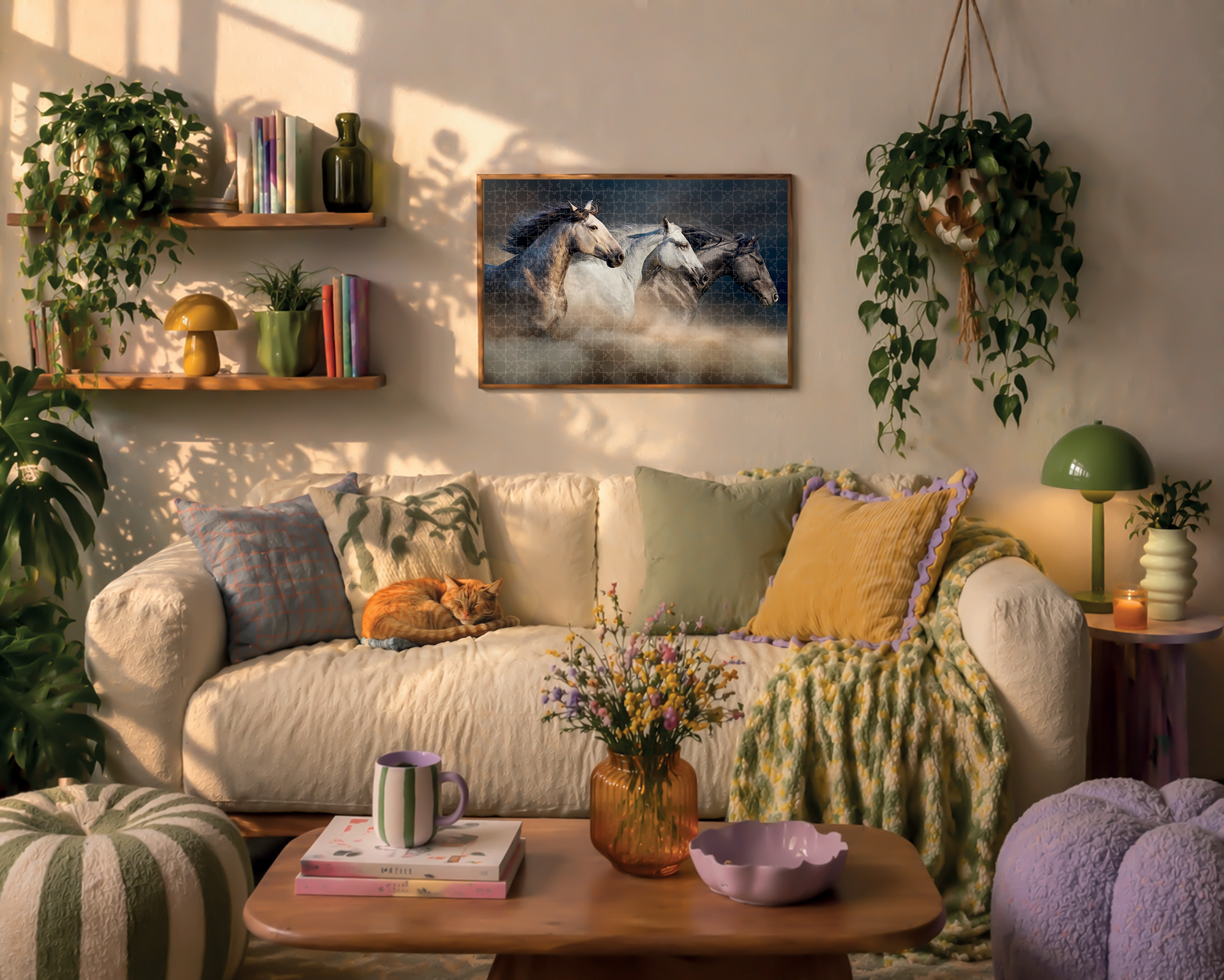Lisciani Puzzle Poster Horses 1000 puzzle adulti