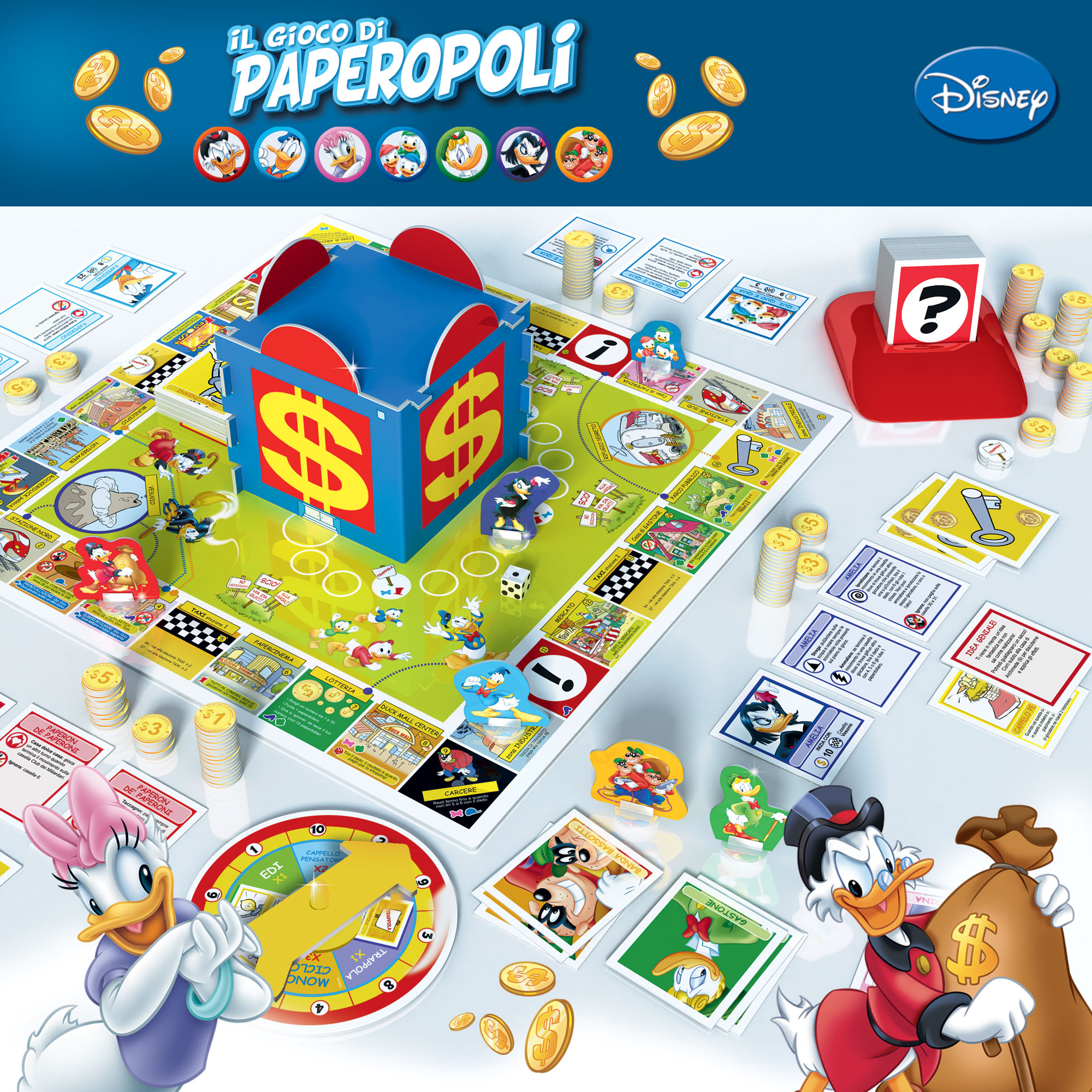 Lisciani Disney Gioco di Paperopoli gioco da tavolo strategico