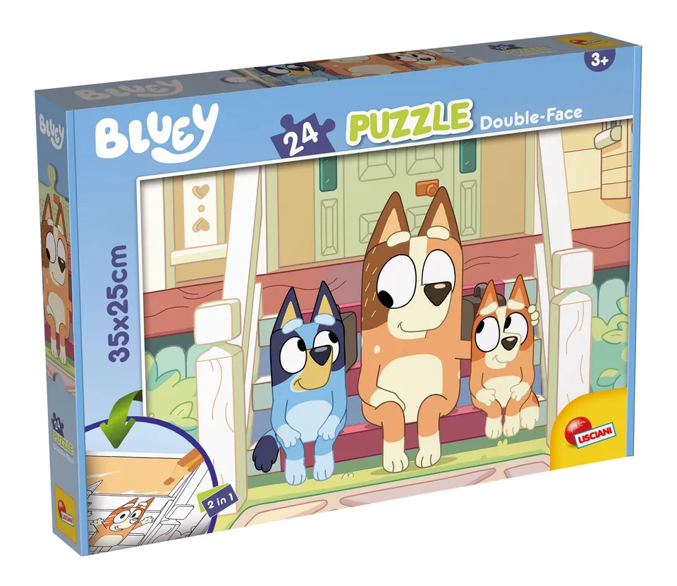 Lisciani Df M-Plus 24 Bluey puzzle bambini da colorare