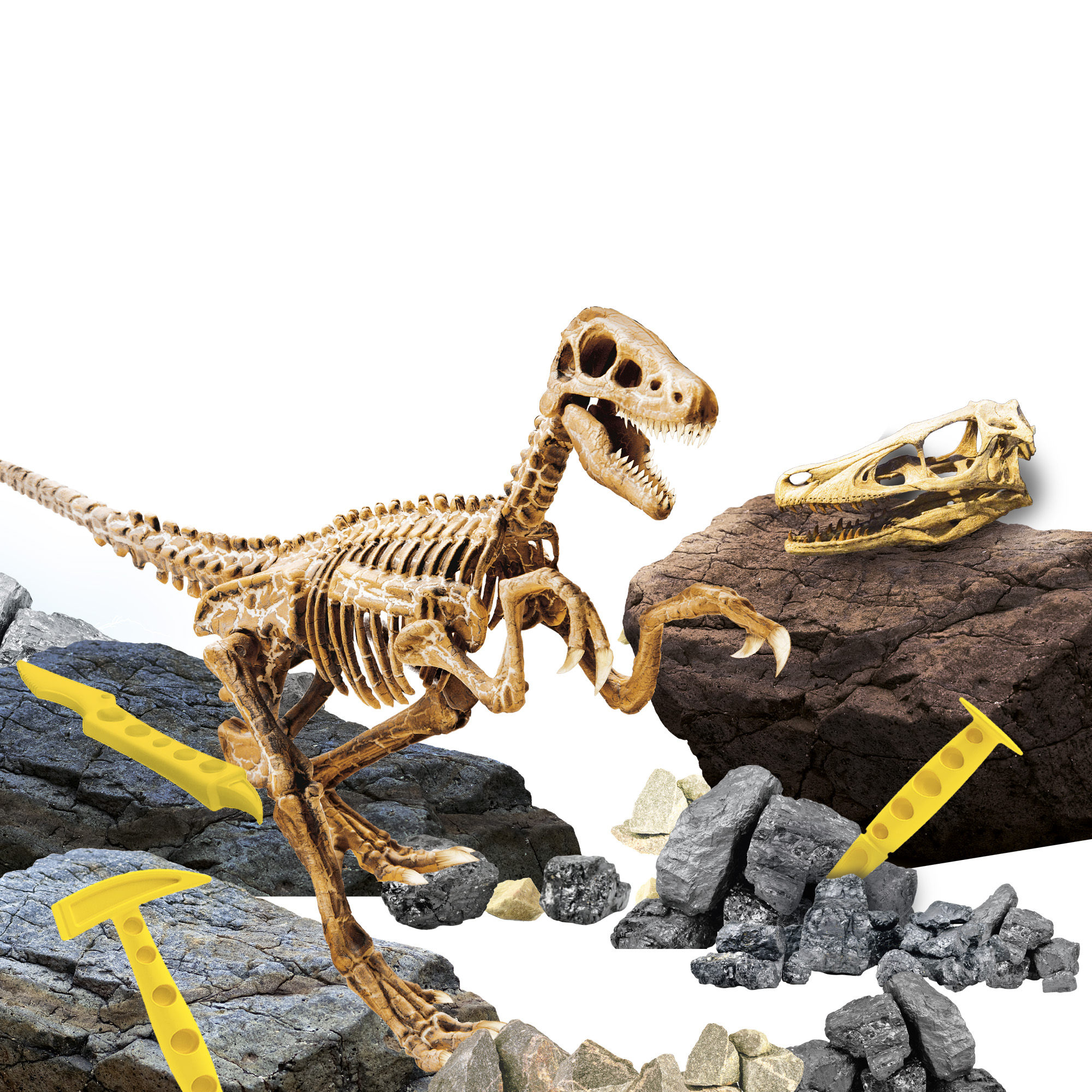 Lisciani I'm a Genius Super Kit Velociraptor kit scavo dinosauro