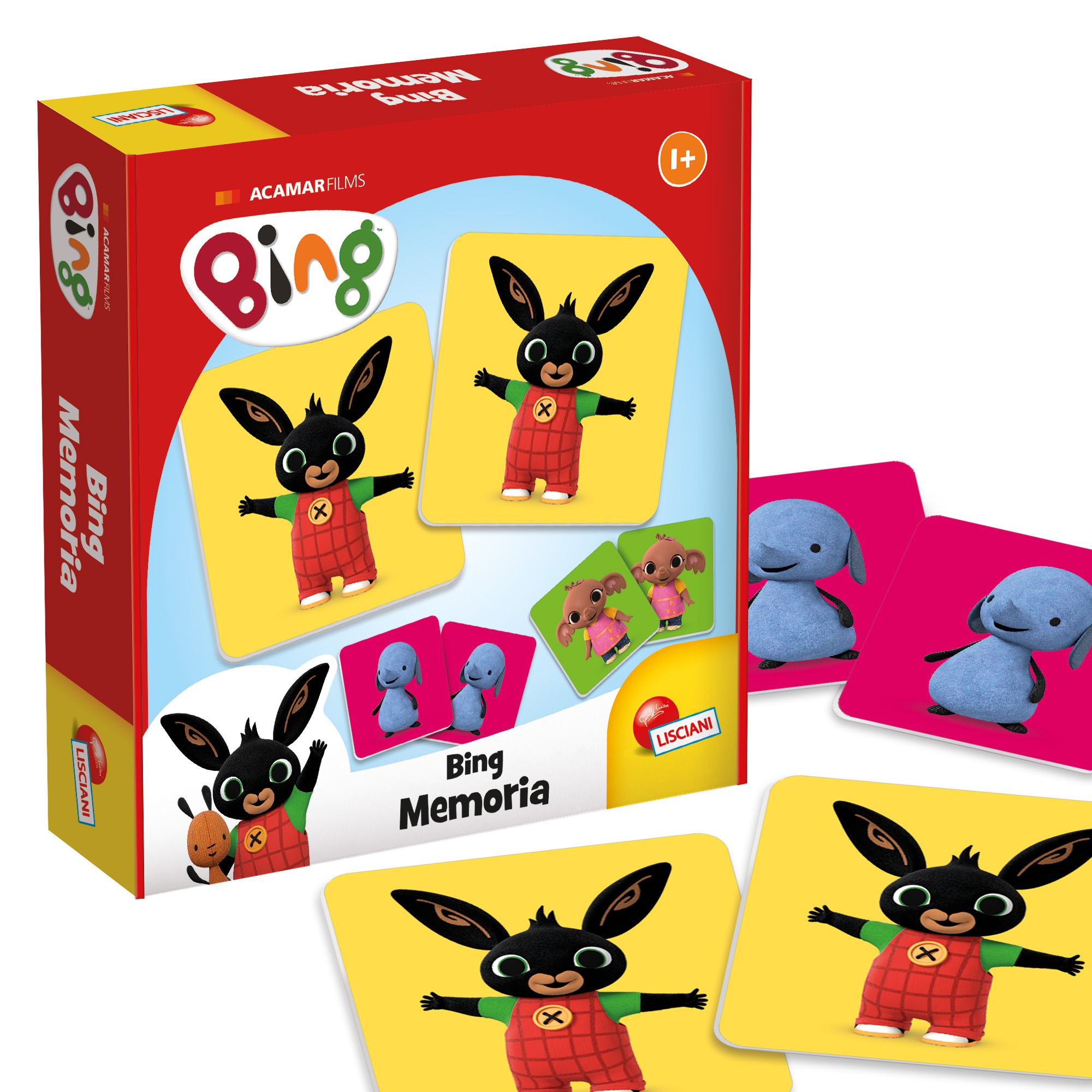 Lisciani Bing Memoria gioco memory 24 tessere