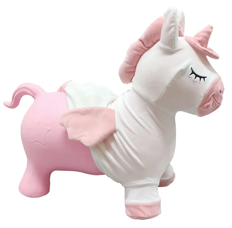 Lexibook Unicorno BGP050UNILXB gonfiabile da salto rosa con fodera
