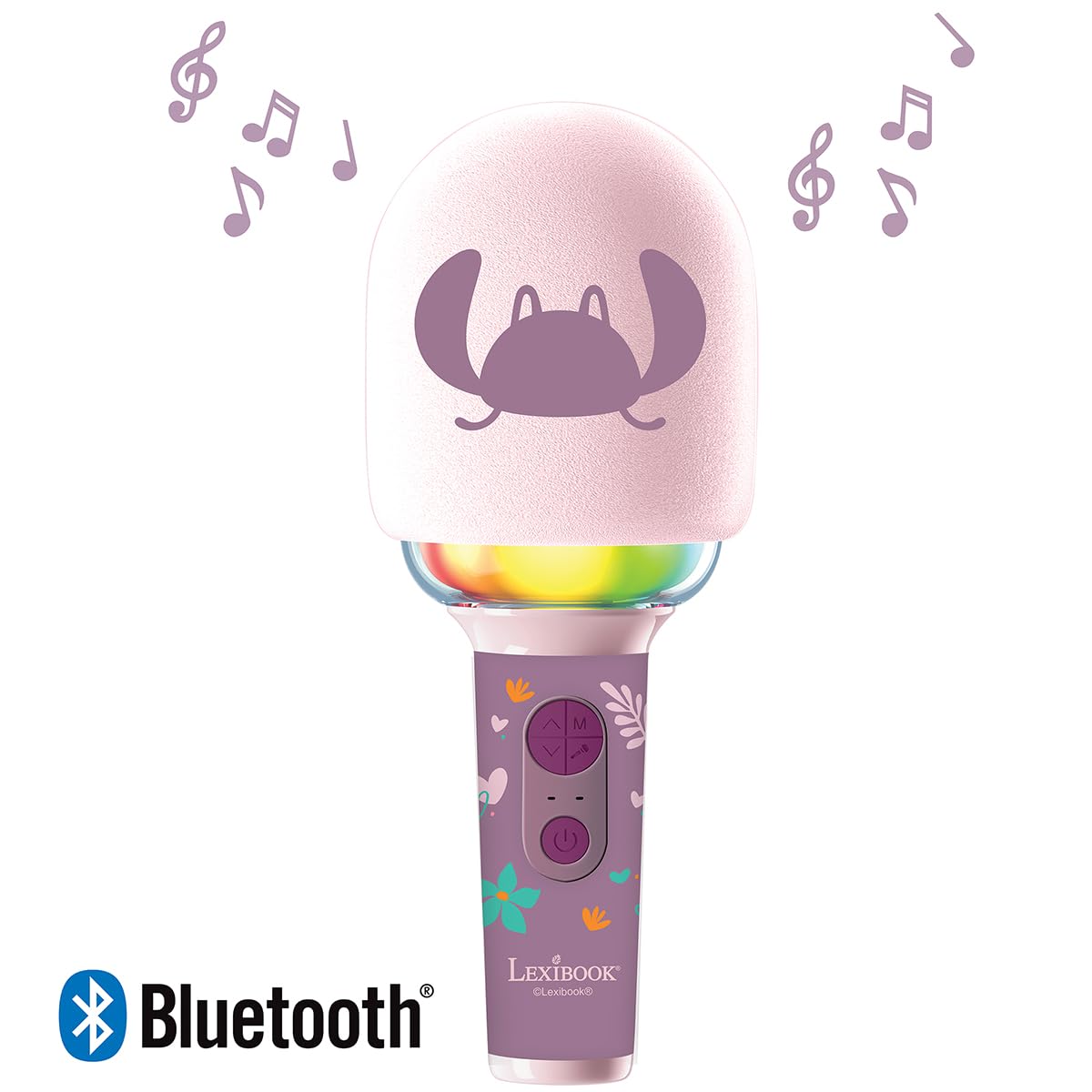 Lexibook Angel MIC280D1 microfono karaoke rosa Bluetooth
