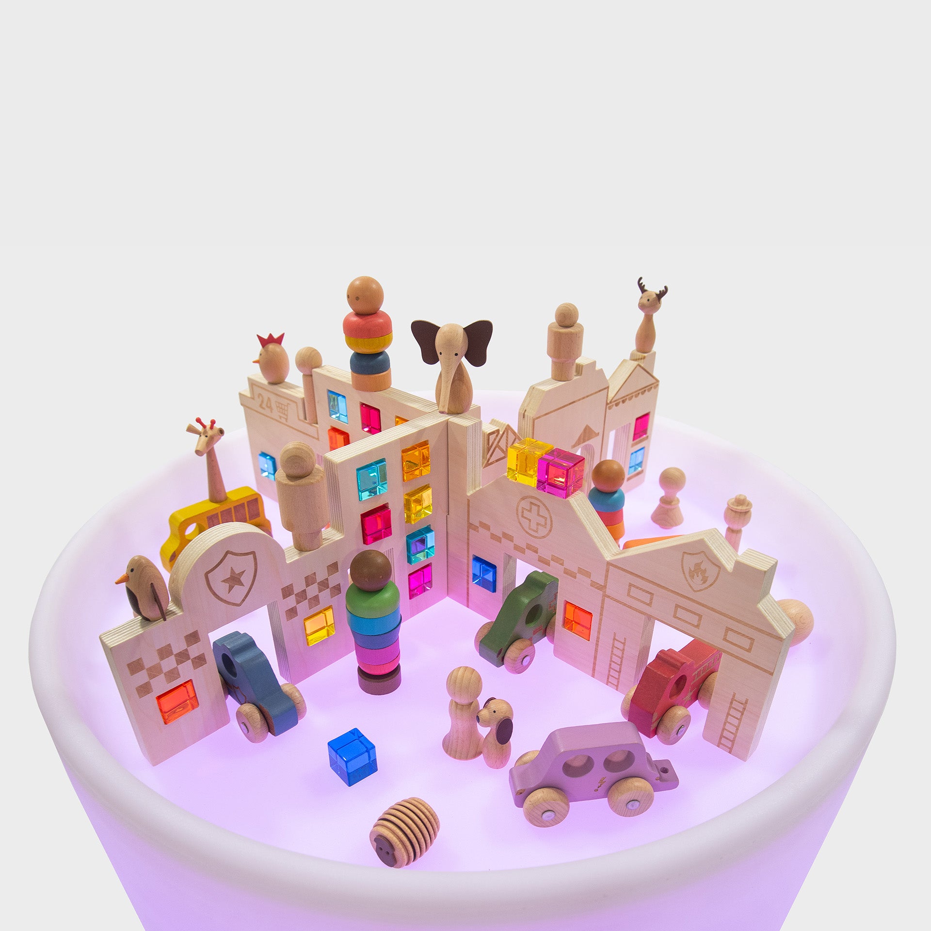 Tickit Discovery Town Table Tavolo Luminoso Set Città