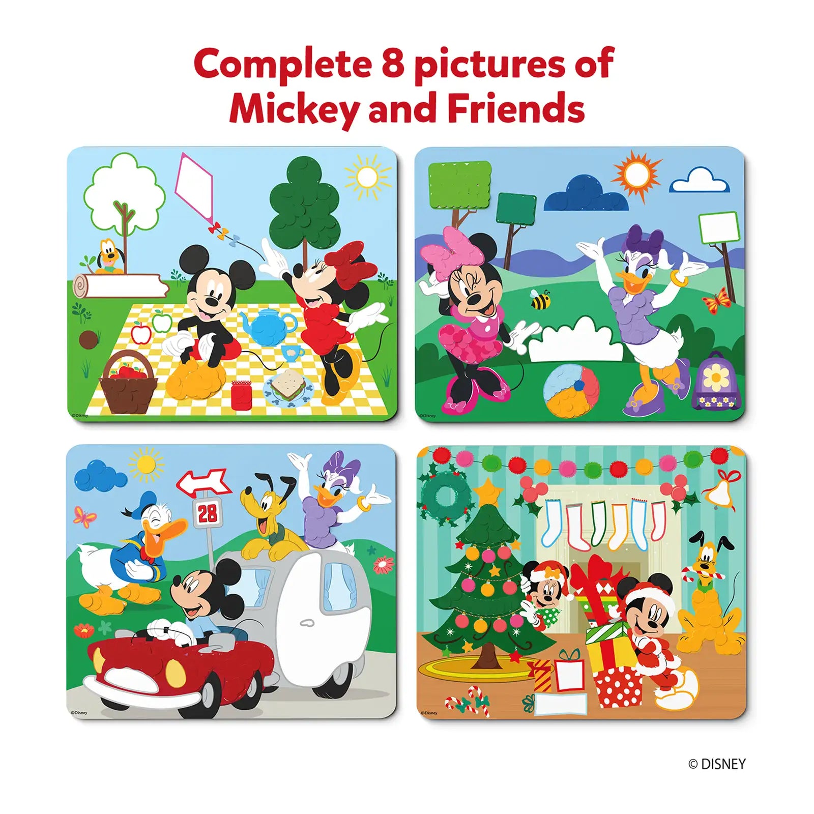 Skillmatics Dot it! Mickey and Friends gioco adesivi 8 immagini