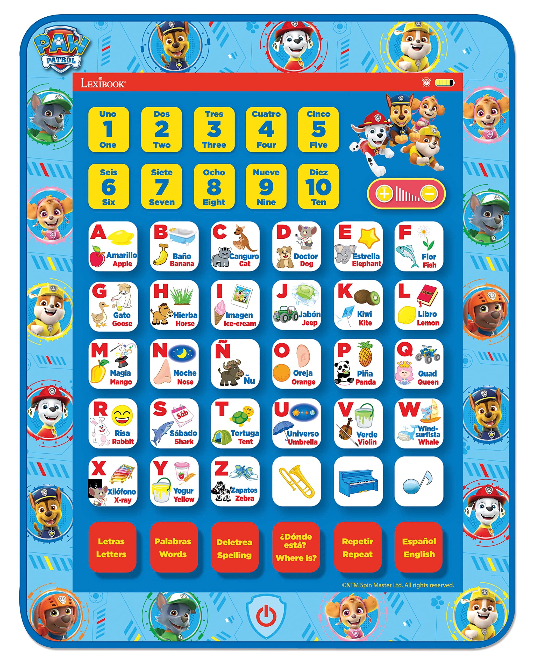Lexibook Powerman JCPAD002PA tablet educativo parlante
