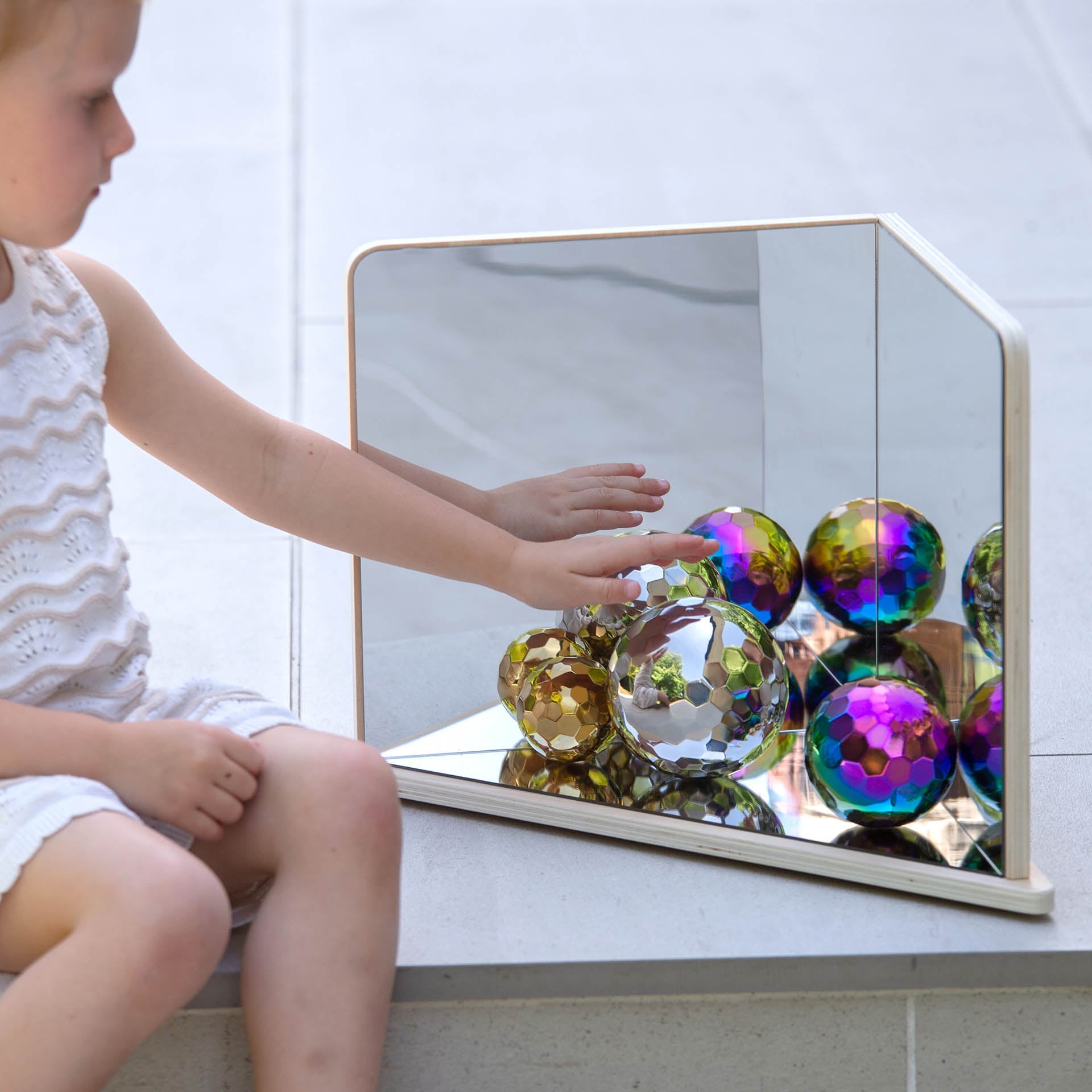 Tickit Sensory Steel Mosaic Mystery Balls palle sensoriali 3 pezzi