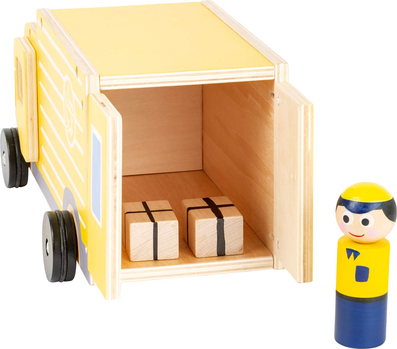 smallfoot 11458 furgone posta in legno con postino