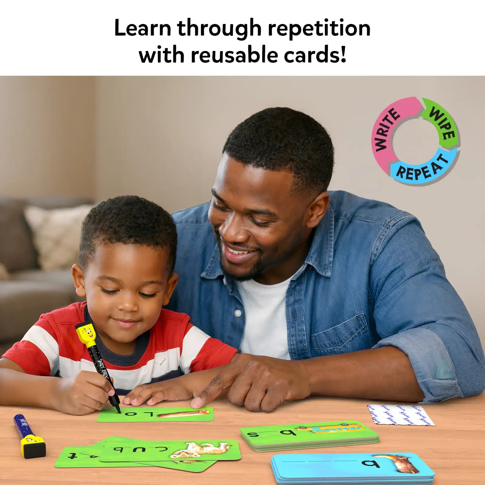Skillmatics Spell Smarter flashcard spelling inglese 4-7 anni
