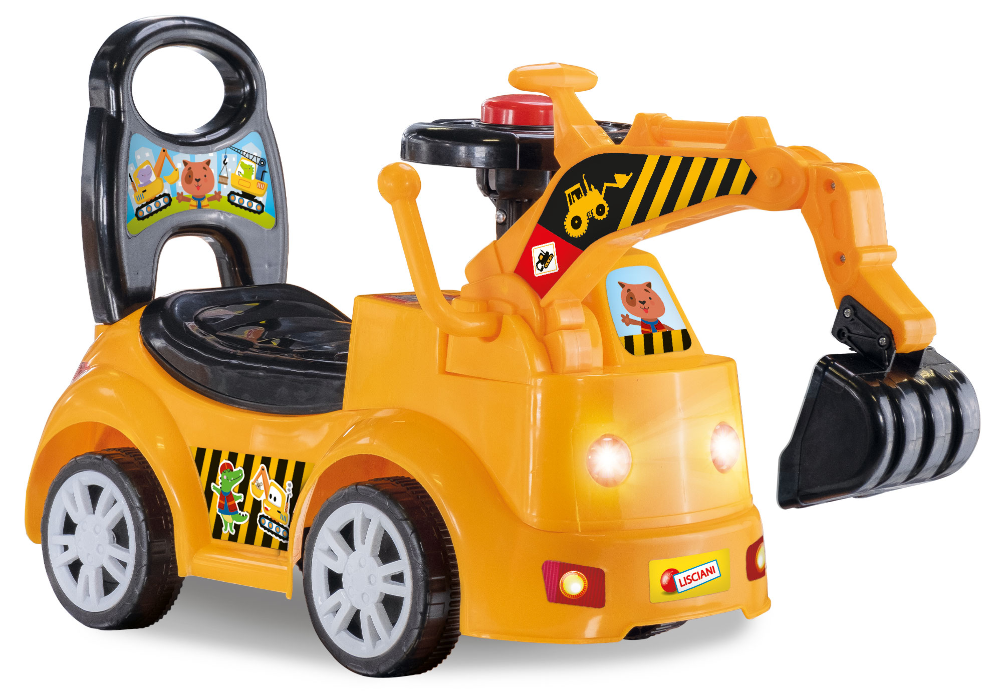 Lisciani Carotina Baby Ride On Bulldozer ruspa cavalcabile sonora