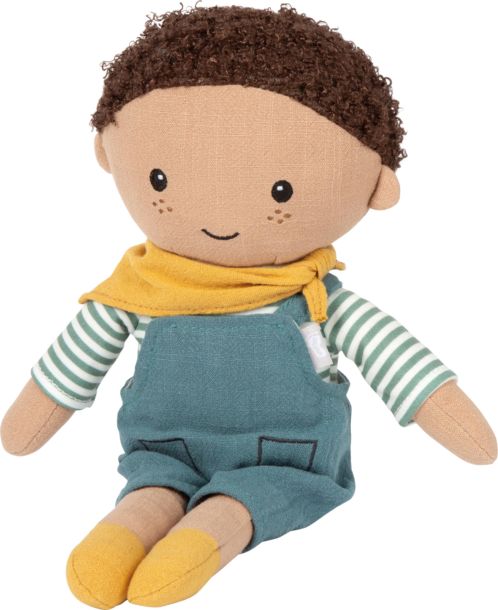 smallfoot Leo bambola stoffa 39 cm salopette lavabile