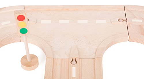 smallfoot 10810 Set Stradale Raccordo a T legno 2 pezzi