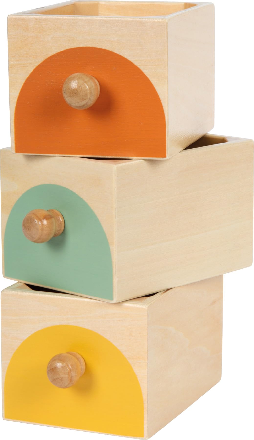smallfoot Montessori 12746 scatola incastri legno 3 cassetti