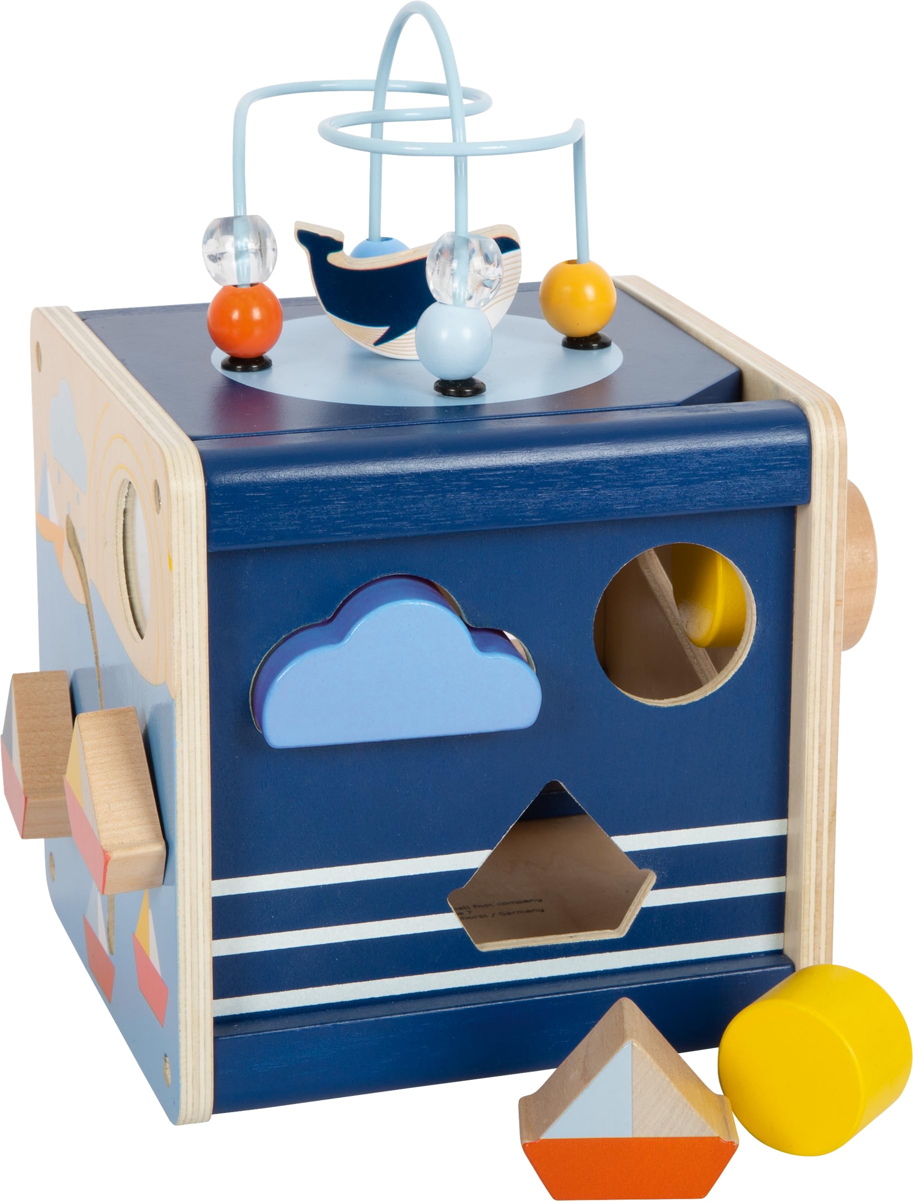 smallfoot Seaside 12393 cubo motricità legno Mare 12 mesi