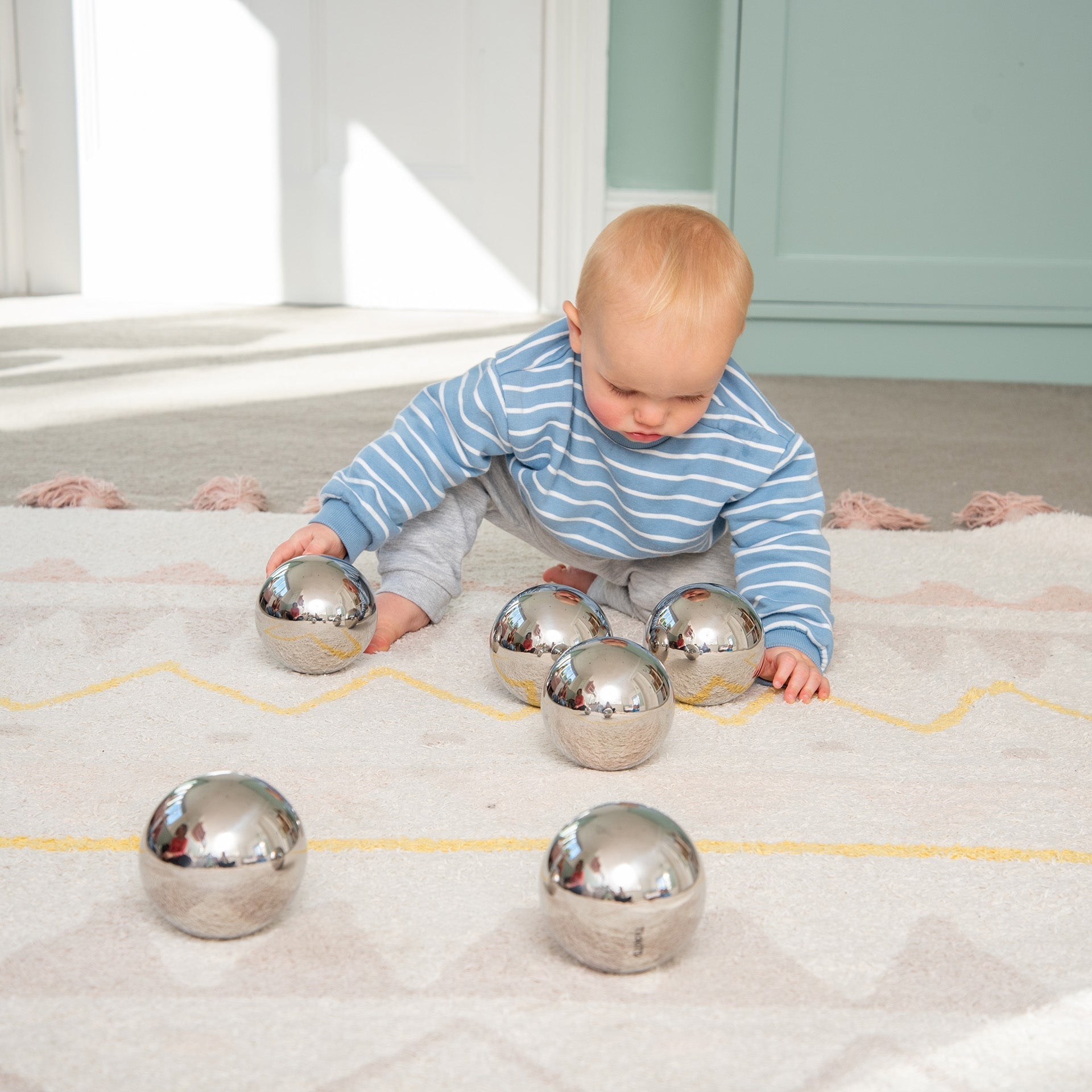 Tickit Sensory Steel Mystery Balls palline sensoriali 6 pezzi
