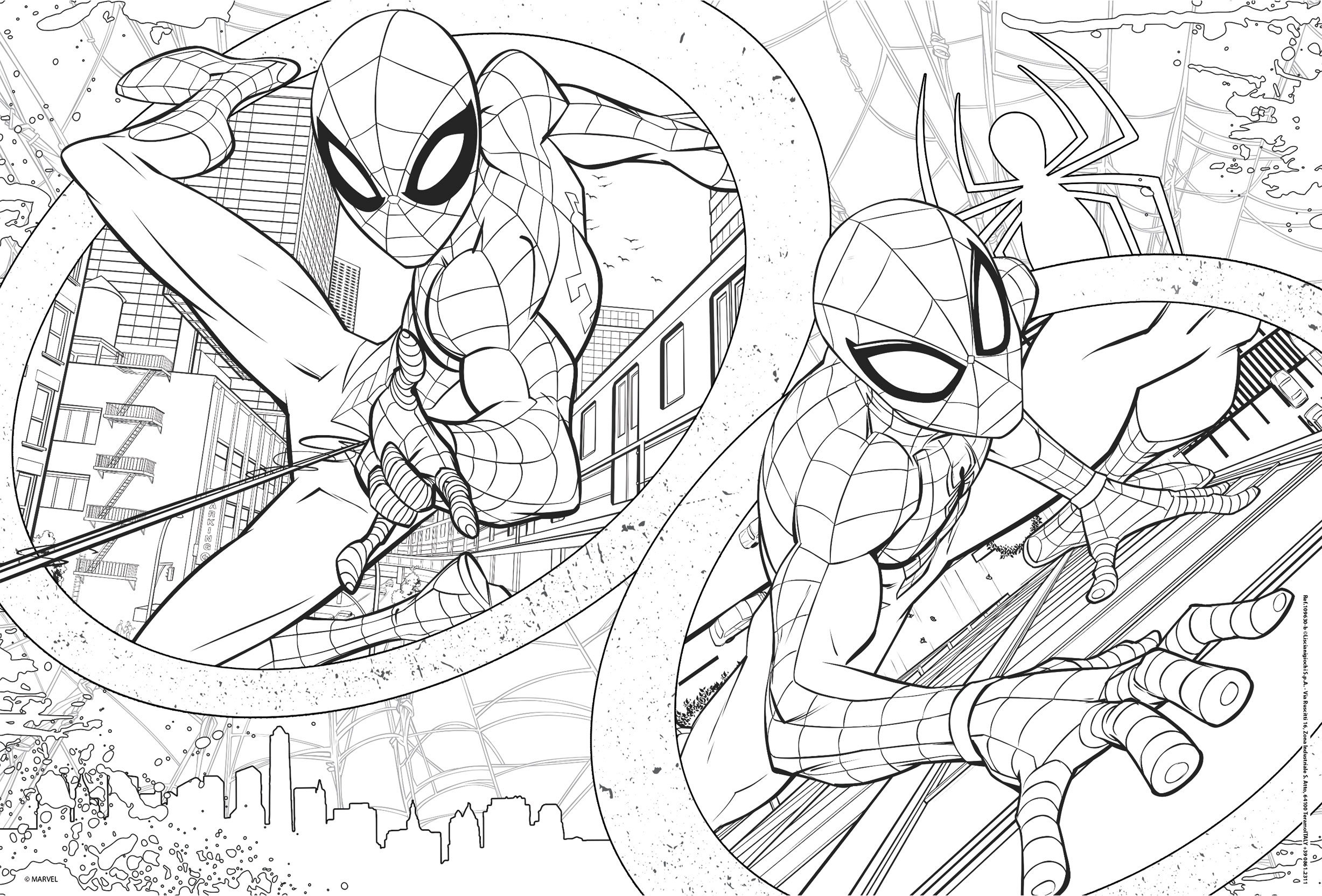 Lisciani Marvel Maxifloor 2x60 Spider-Man puzzle bambini