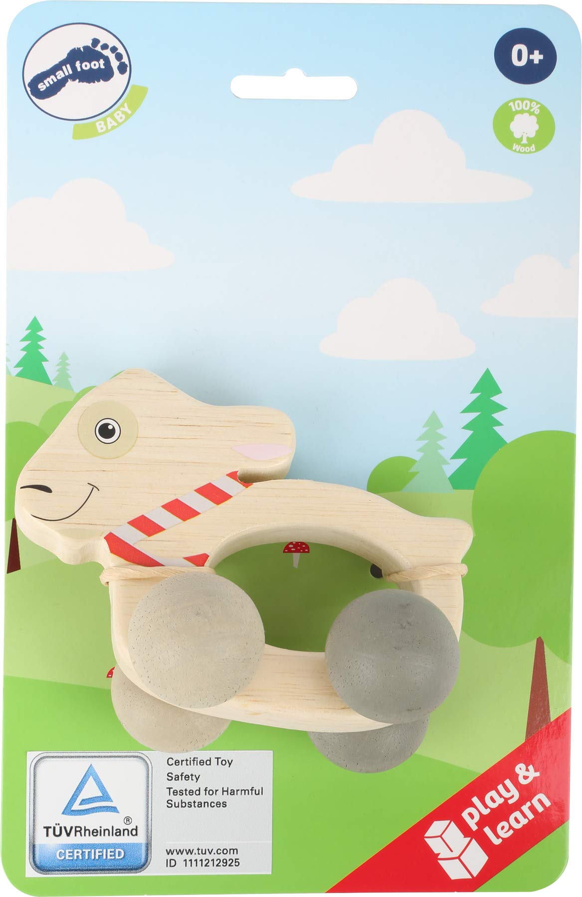 smallfoot Baby Ludwig 10654 giocattolo legno capretto 0m+