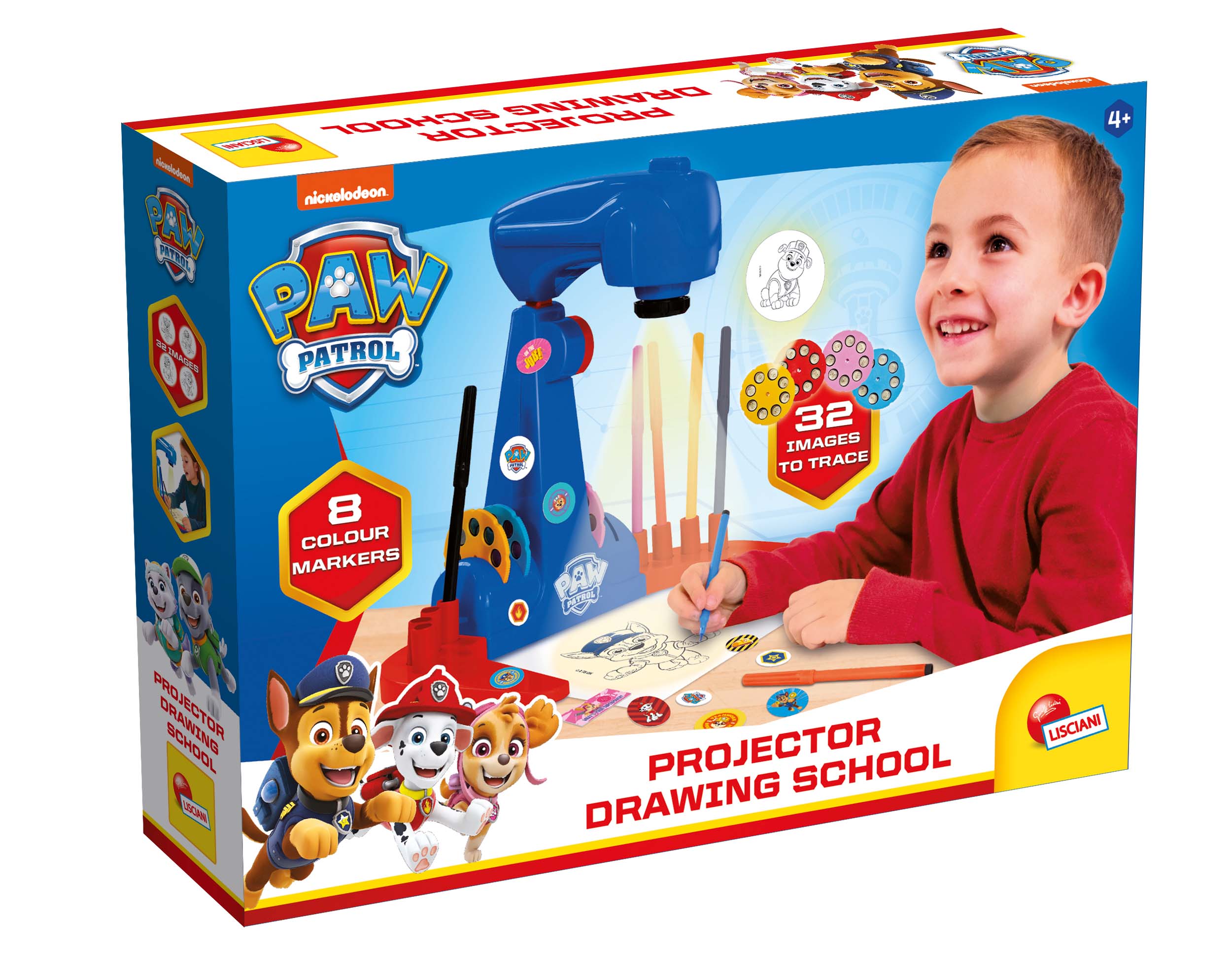 Lisciani Paw Patrol Projector Drawing School proiettore disegno LED