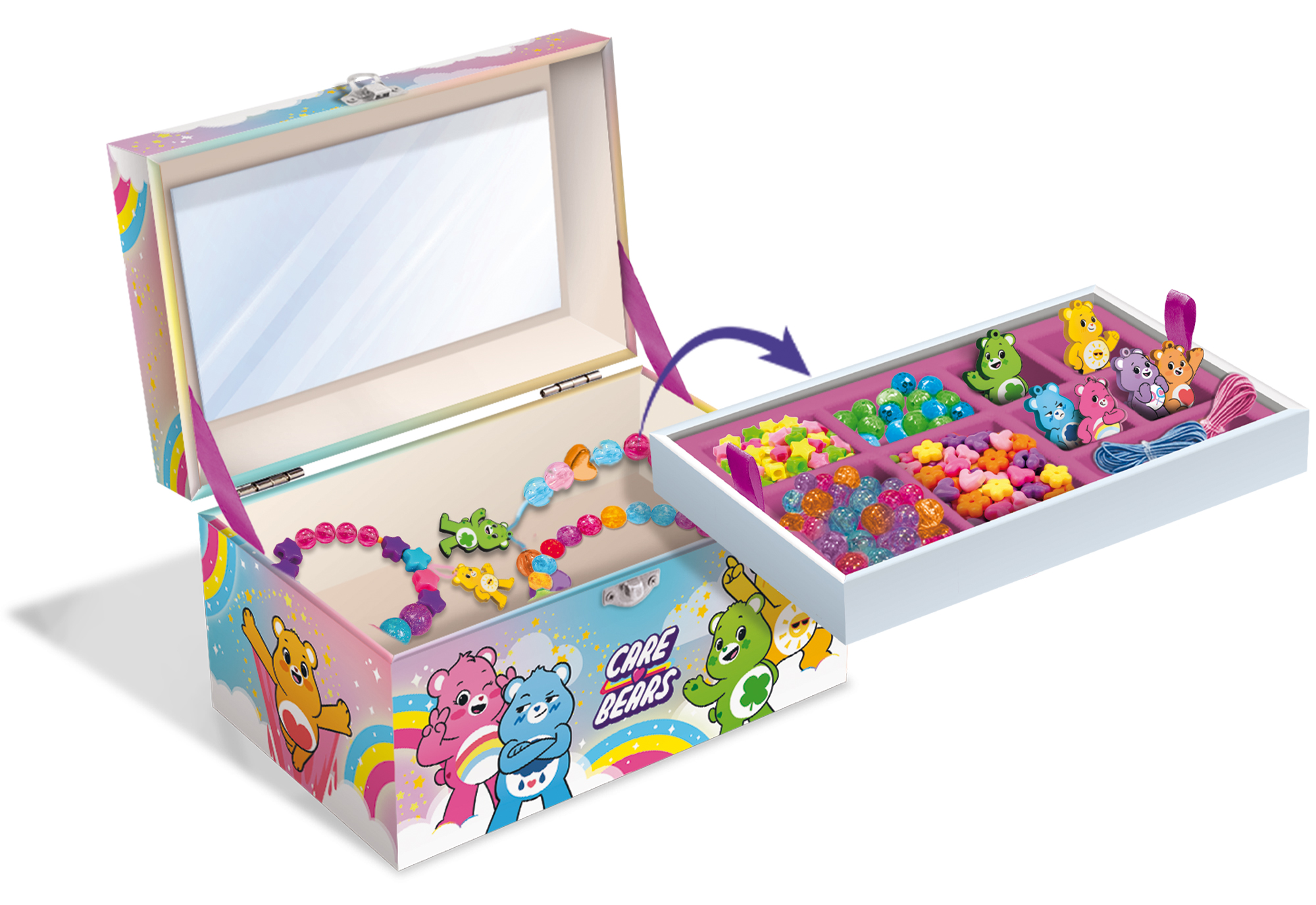 Lisciani Care Bears Rainbow Bijoux kit con perline