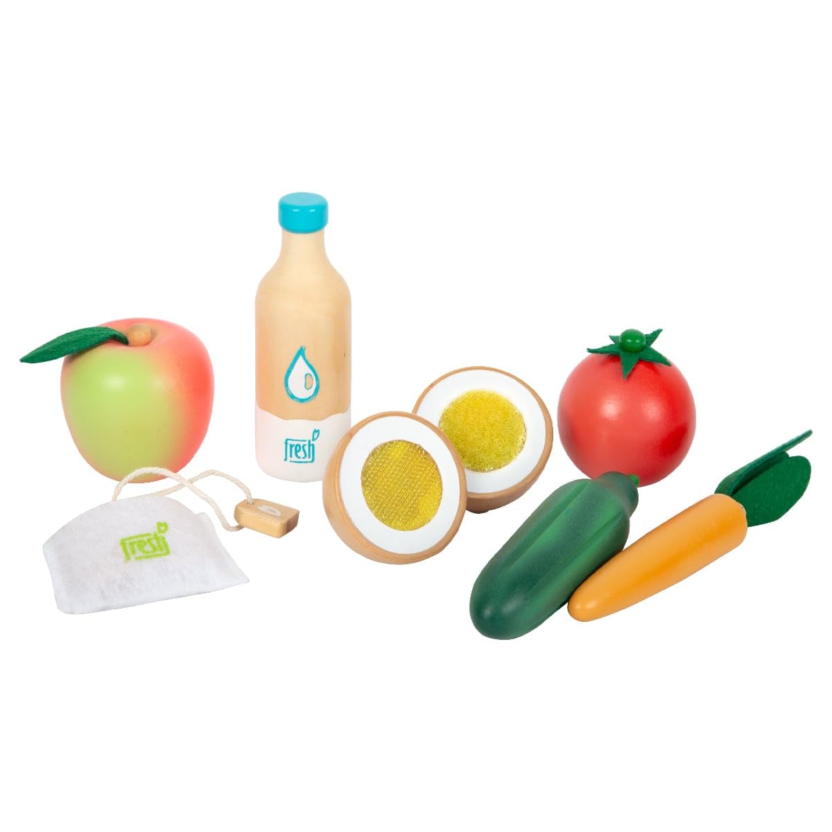 smallfoot fresh set alimenti vegetariani cibo giocattolo legno