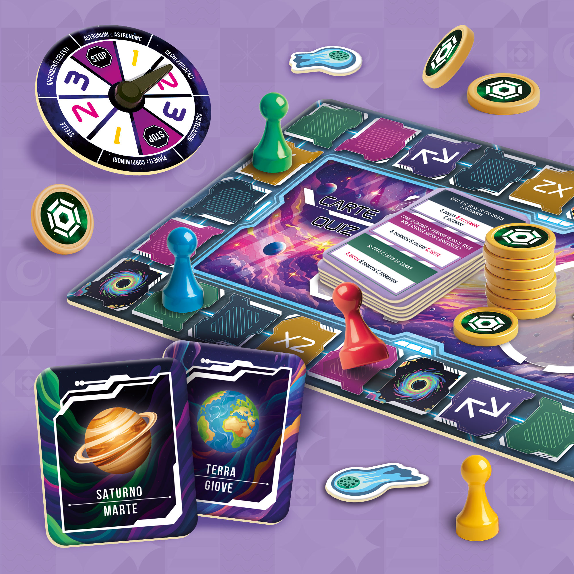 Lisciani I'm a Genius Caccia Pianeti Stelle gioco quiz astronomia