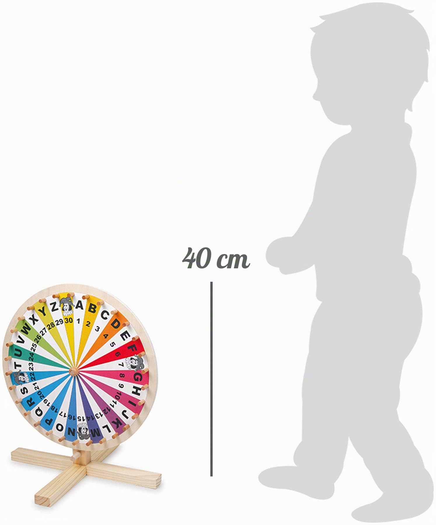 smallfoot 6251 Ruota della Fortuna gioco in legno da tavolo