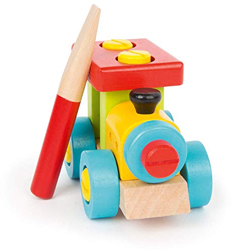 smallfoot 10955 locomotiva in legno multicolore