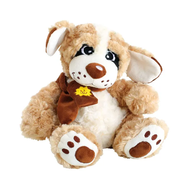 smallfoot Cuddly peluche cane morbido 30 cm con sciarpa