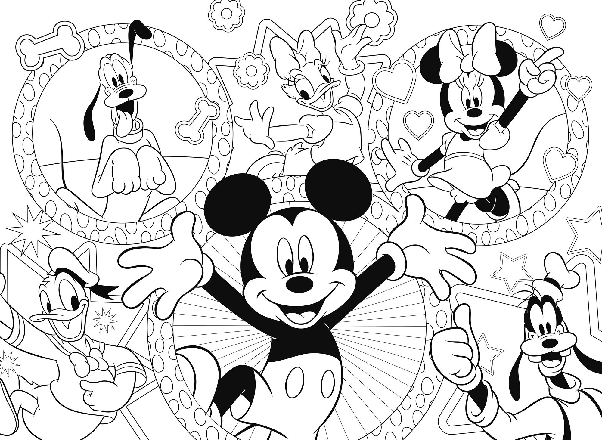 Lisciani Disney Eco-Puzzle Mini 24 puzzle Mickey da colorare