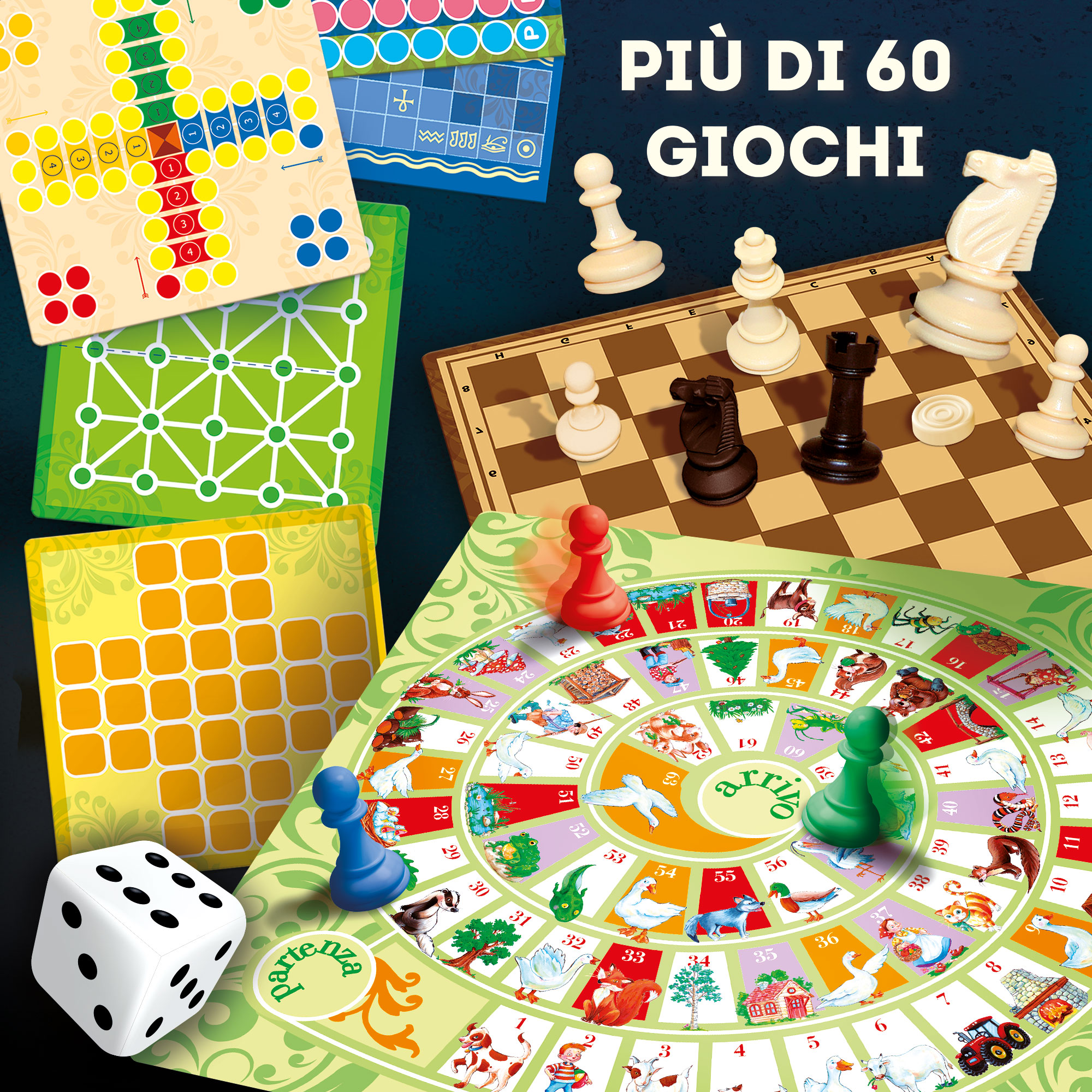 Lisciani Ludoteca Giochi Riuniti Più di 60 giochi da tavolo