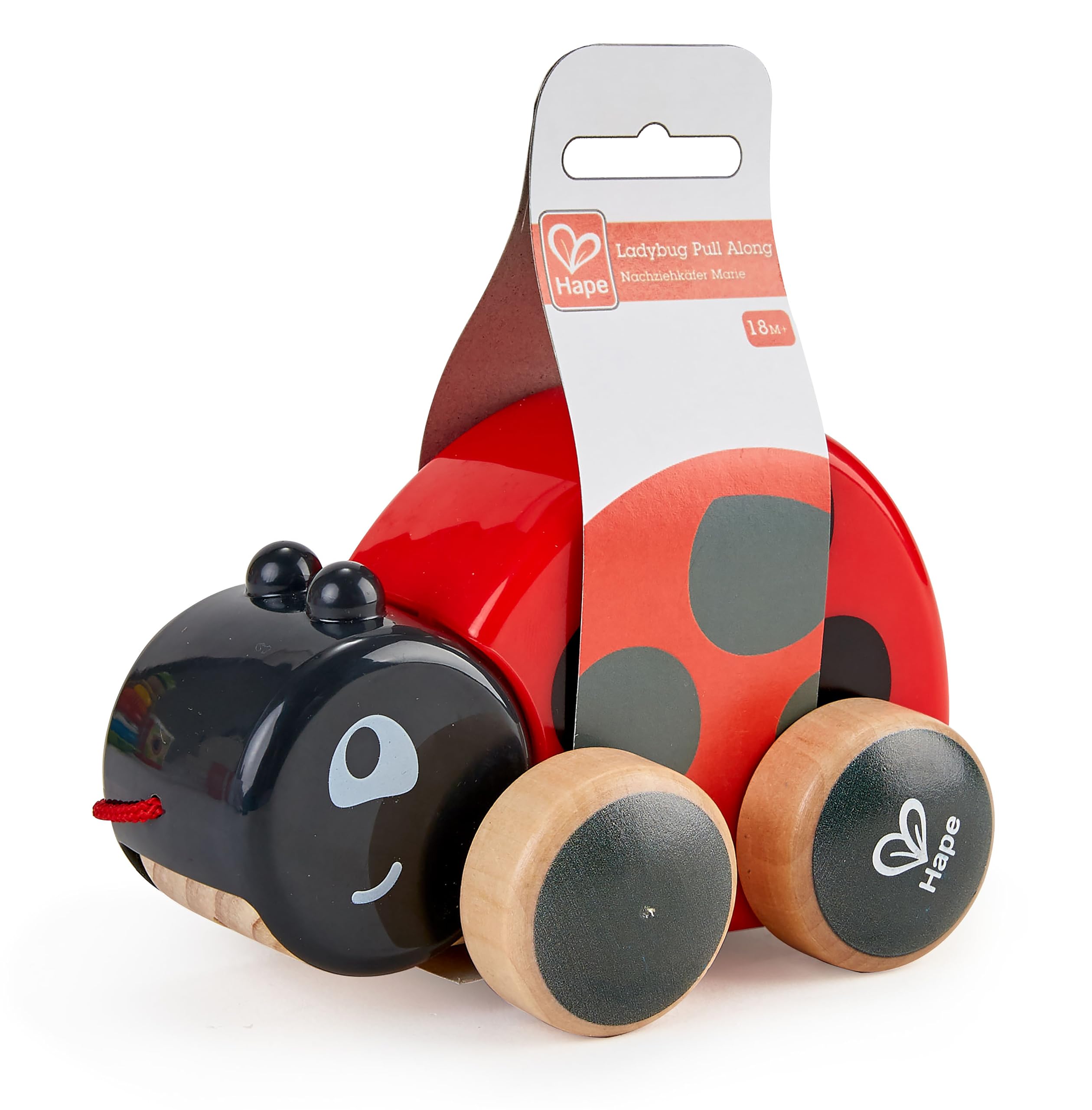 Hape Coccinella Spingi&Tira trainabile legno da 12 mesi