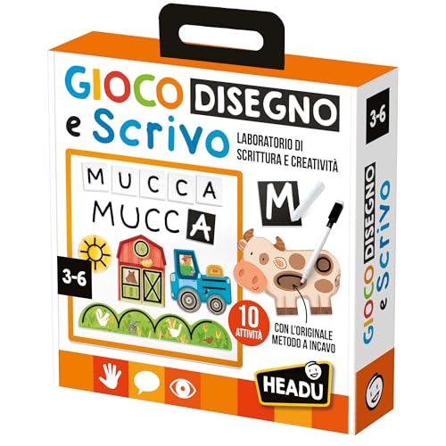 Headu Disegno e Scrivo IT61305 gioco prescrittura 3-6 anni