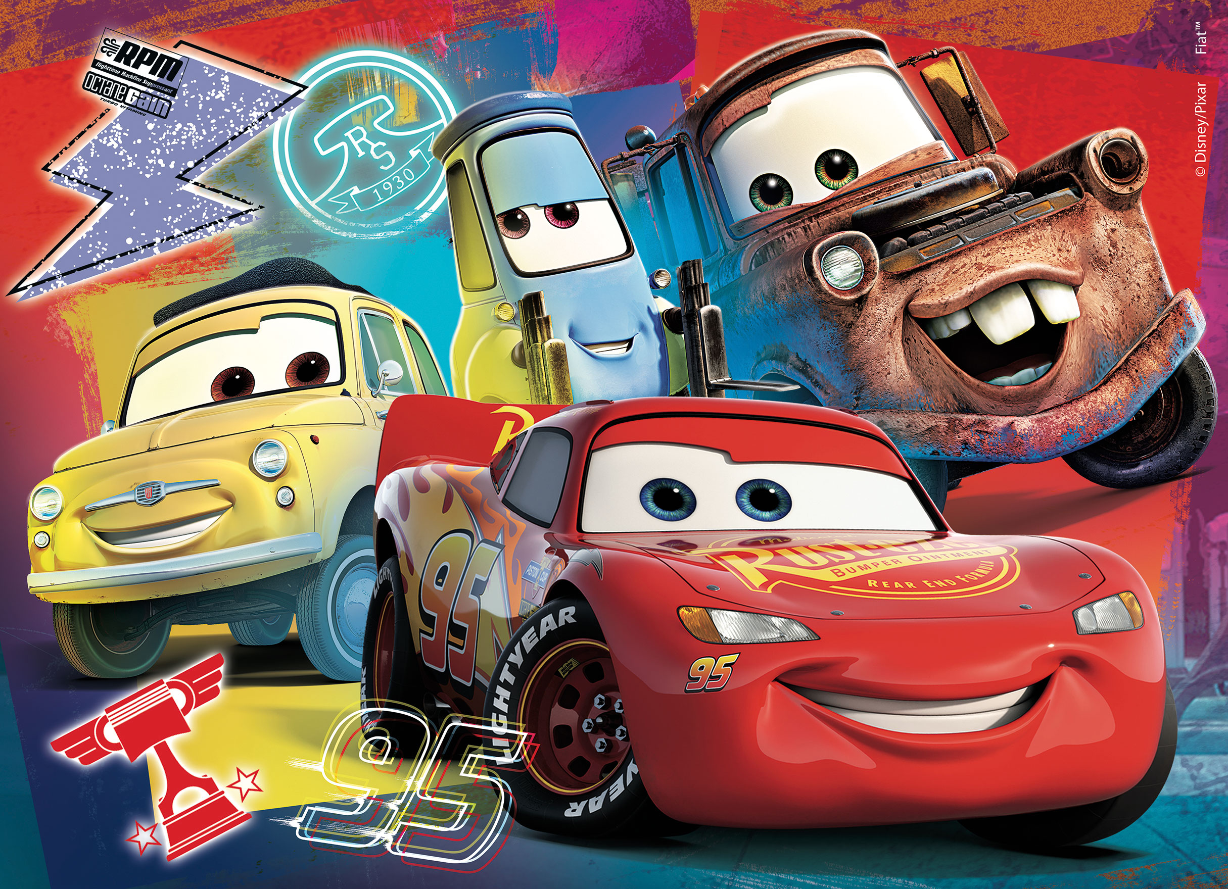 Lisciani Disney Puzzle DF M-Plus 24 Cars puzzle bambini da colorare
