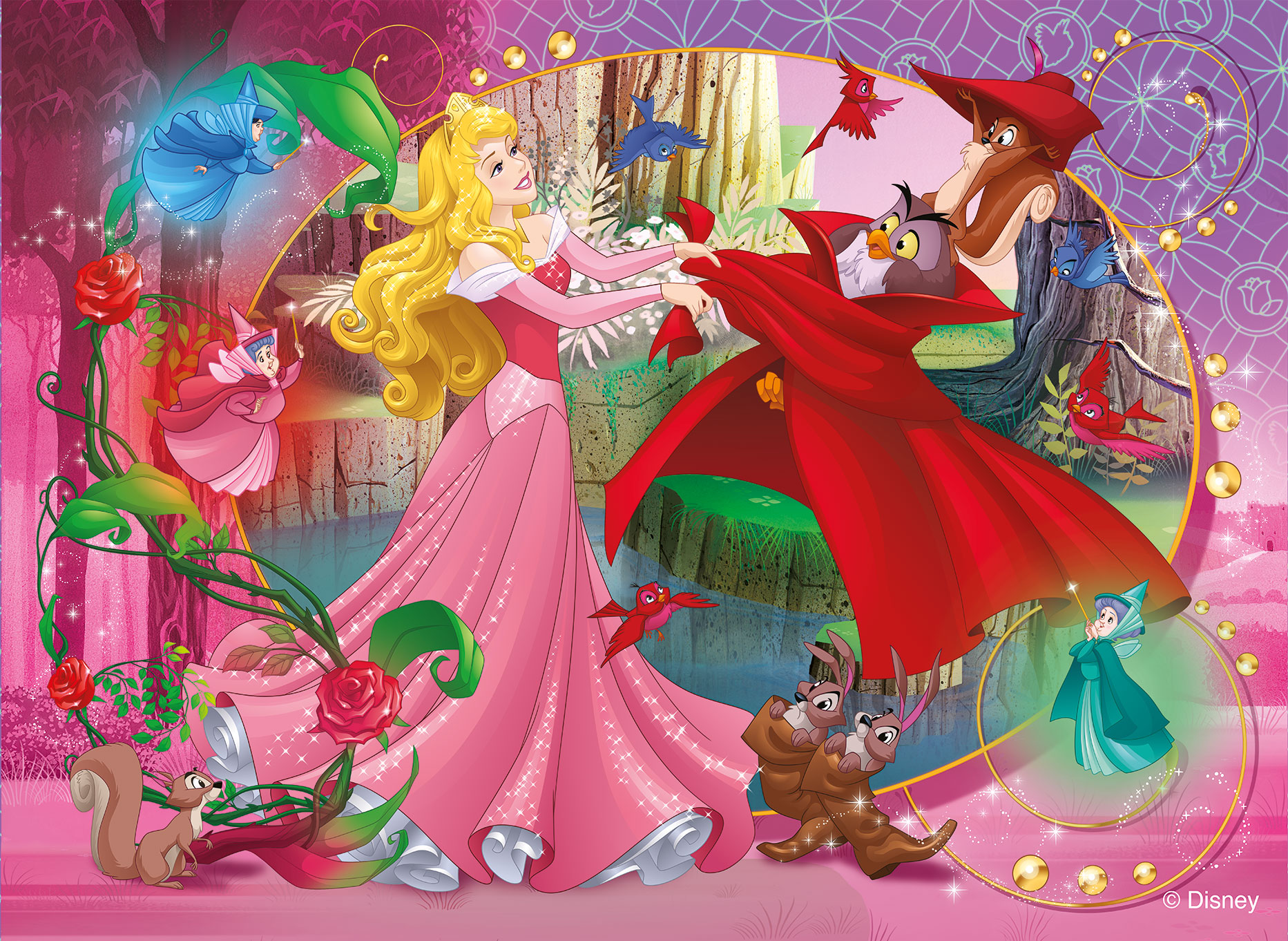 Lisciani Disney Maxi Floor 60 Puzzle Bambini Aurora