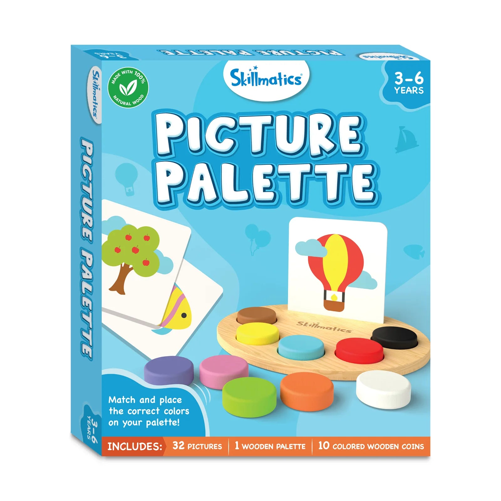 Skillmatics Picture Palette gioco in legno colori 3-6 anni