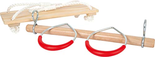 smallfoot 11908 set altalena 3 in 1 con trapezio e anelli