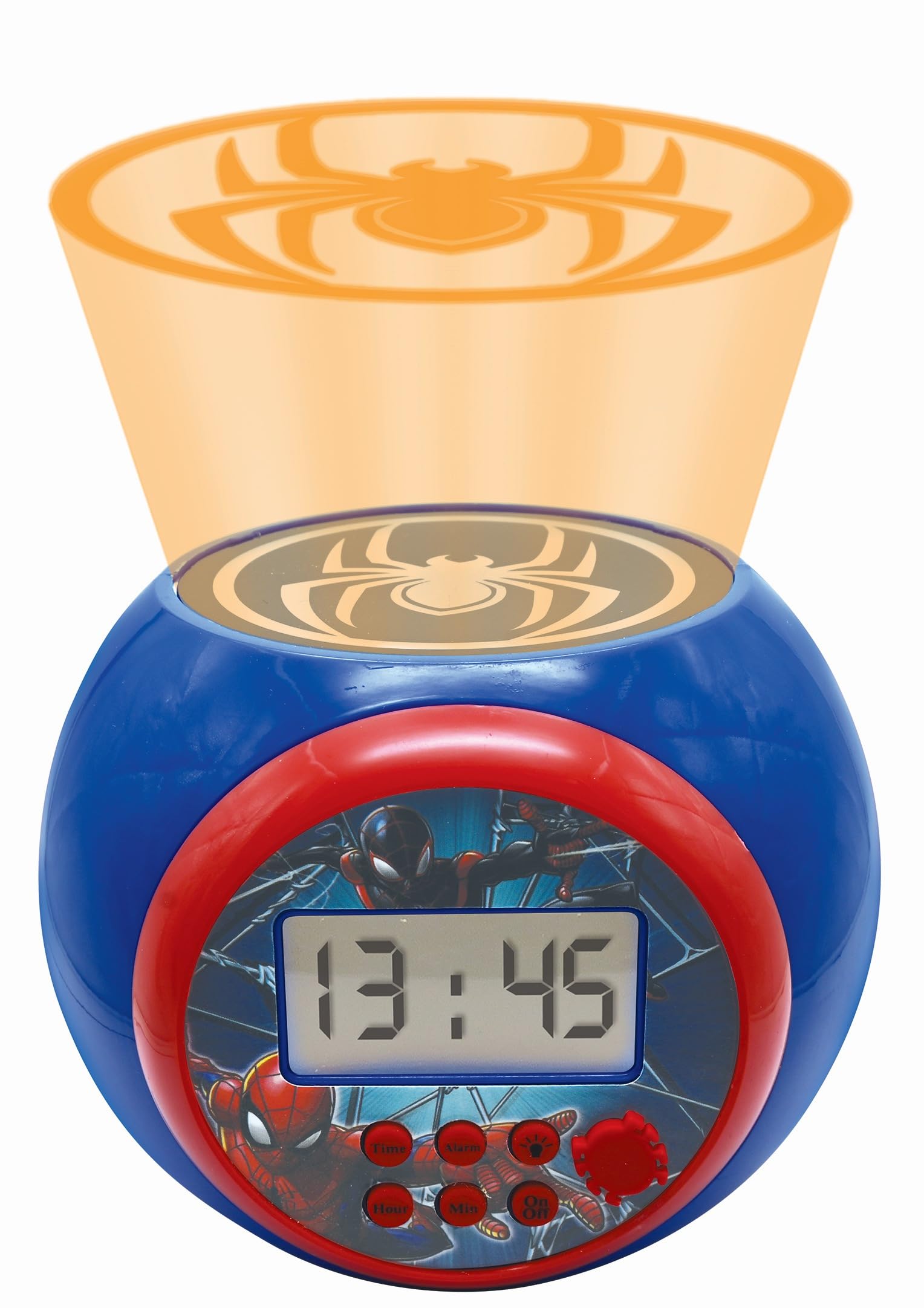 Lexibook Spider-Man RL977SP sveglia proiettore blu-rosso