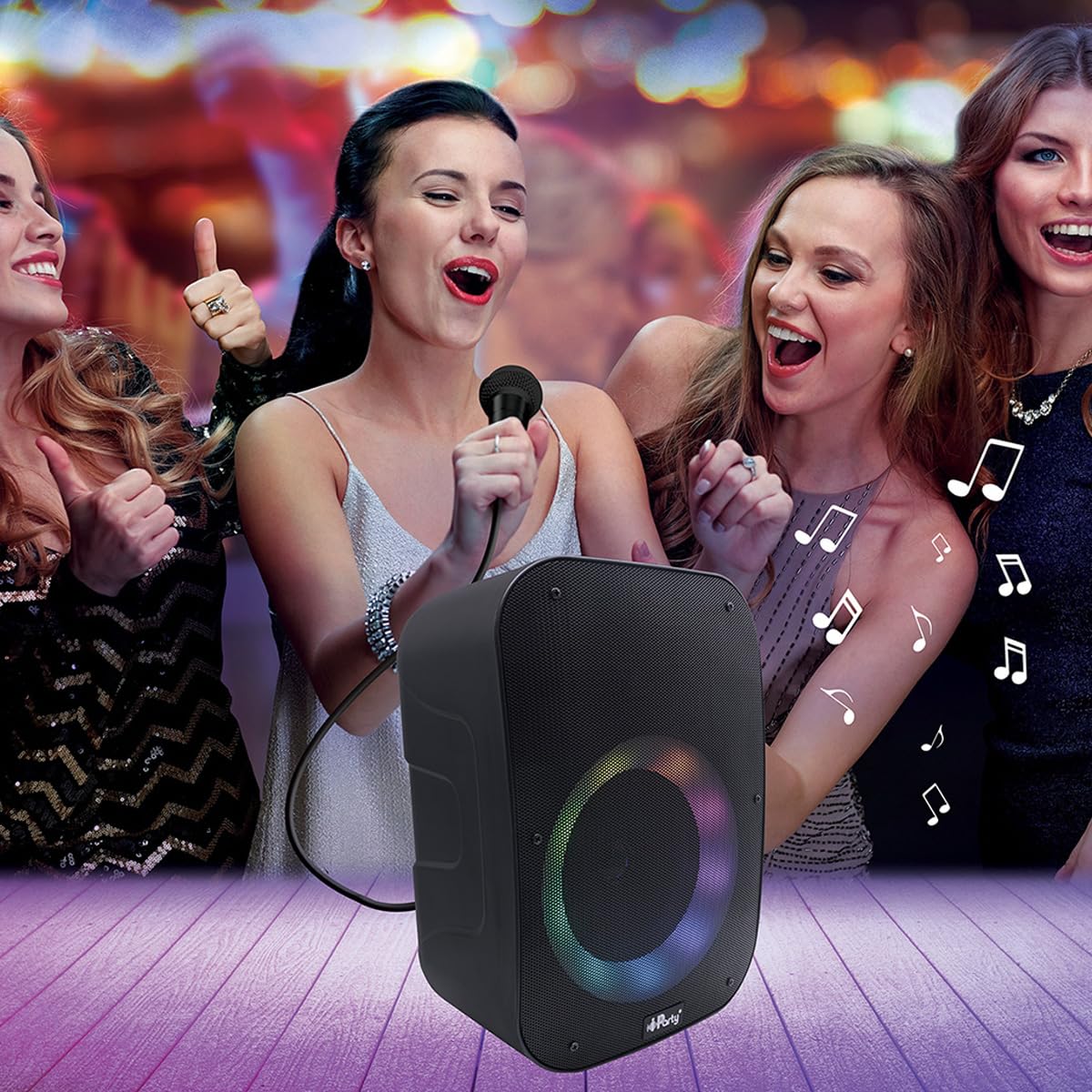 Lexibook iParty K8210 cassa Bluetooth karaoke nera