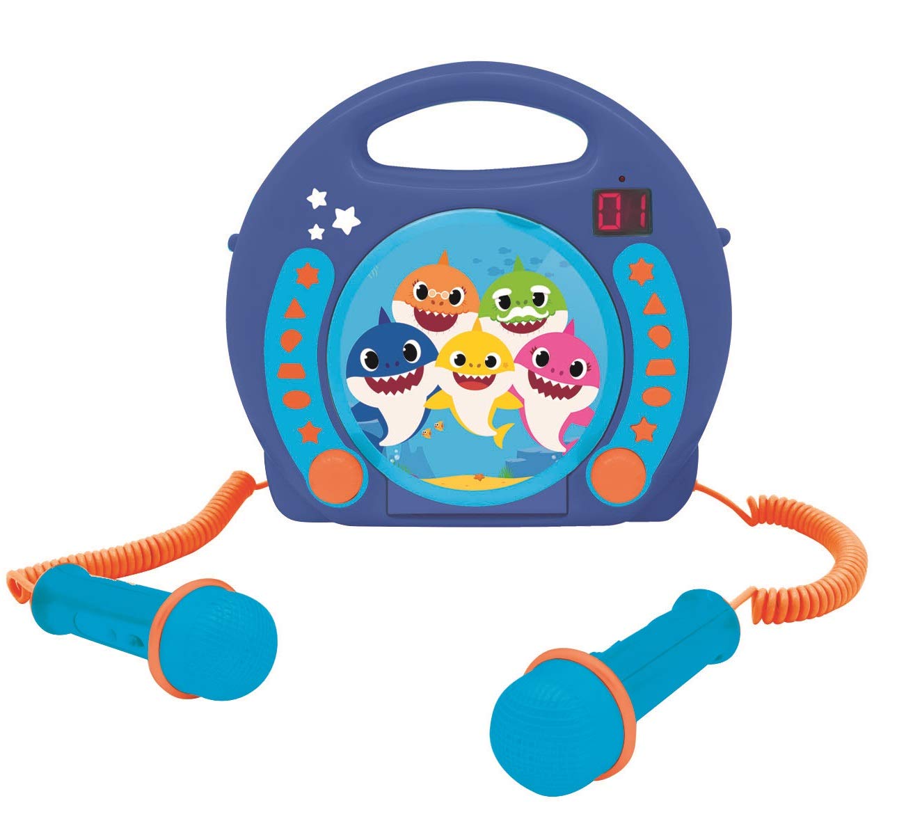 Lexibook Baby Shark RCDK100BS lettore CD karaoke