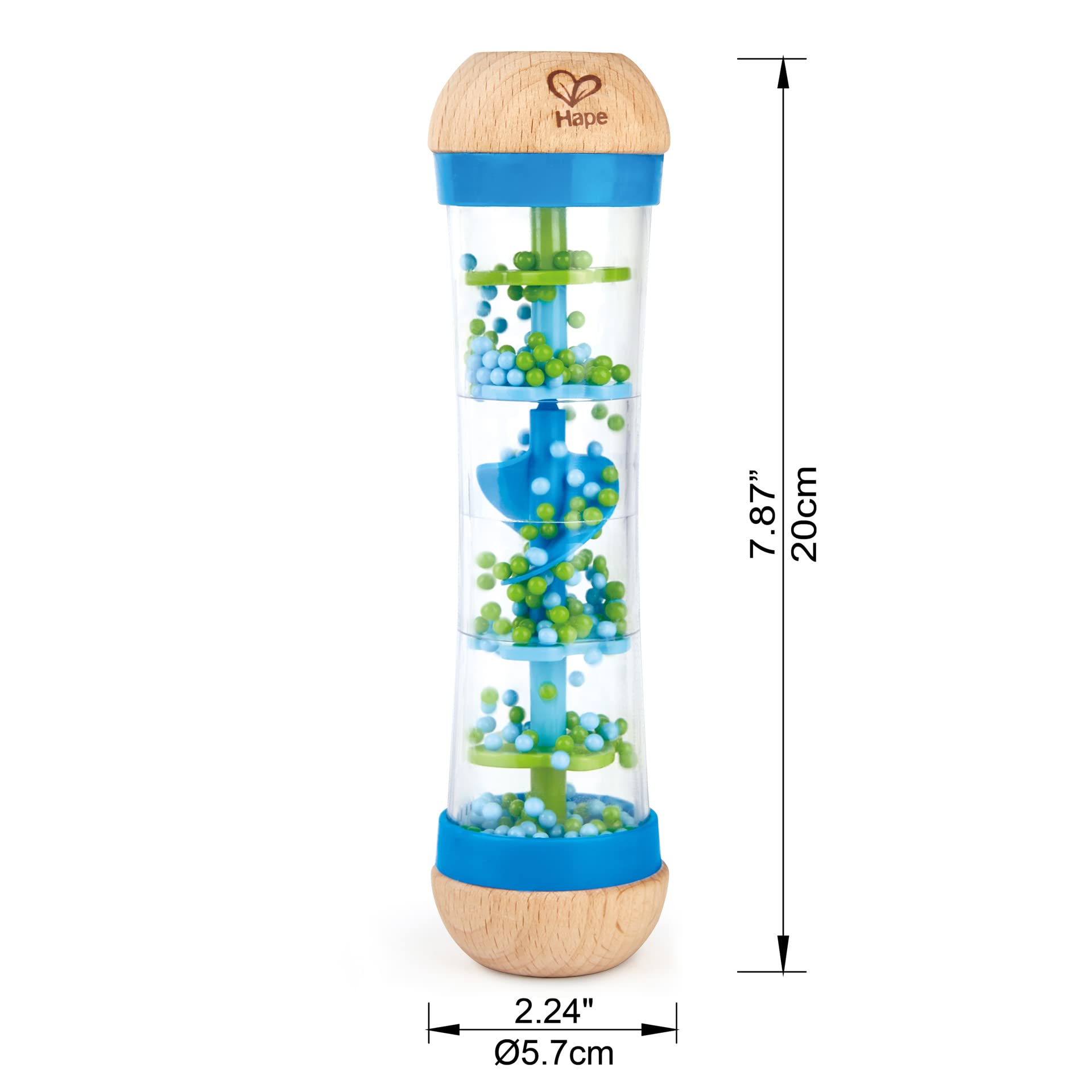 Hape Cascata di Perline bastone pioggia blu neonati