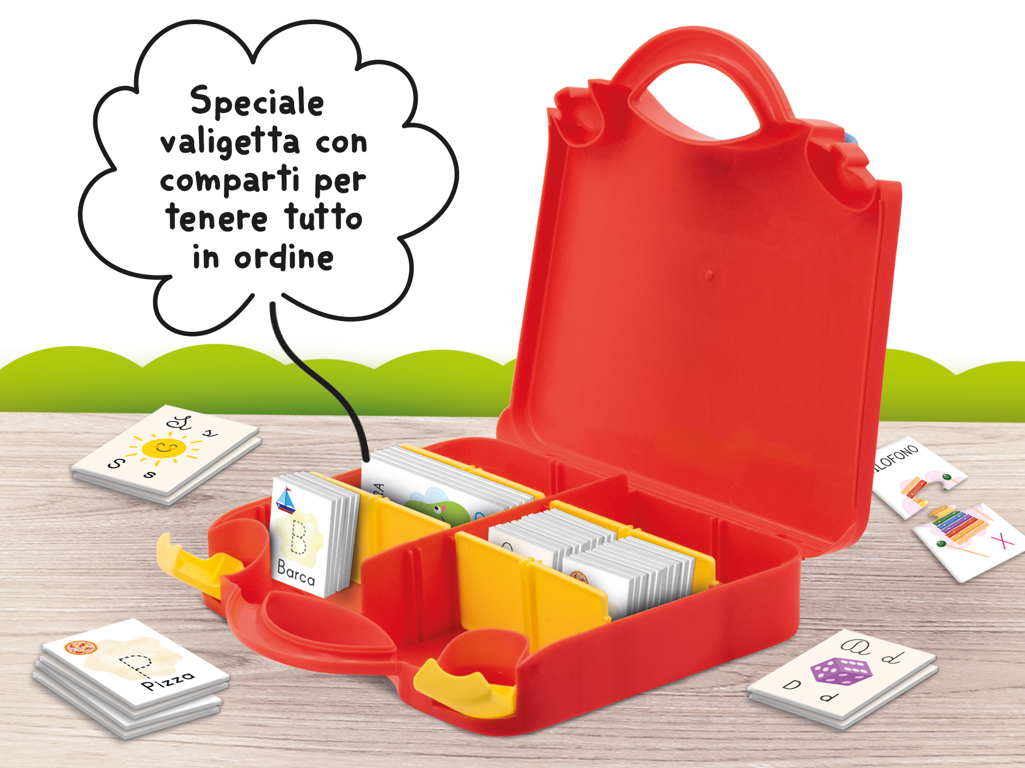 Lisciani Carotina Gli Utilissimi valigetta gioco alfabeto