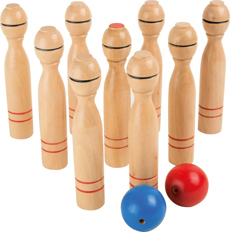 smallfoot birilli grandi gioco in legno da giardino